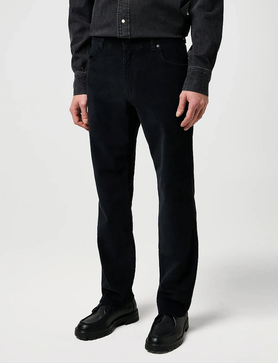 Wrangler - GREENSBORO - džinsa bikses ar tievām starām - black - 0