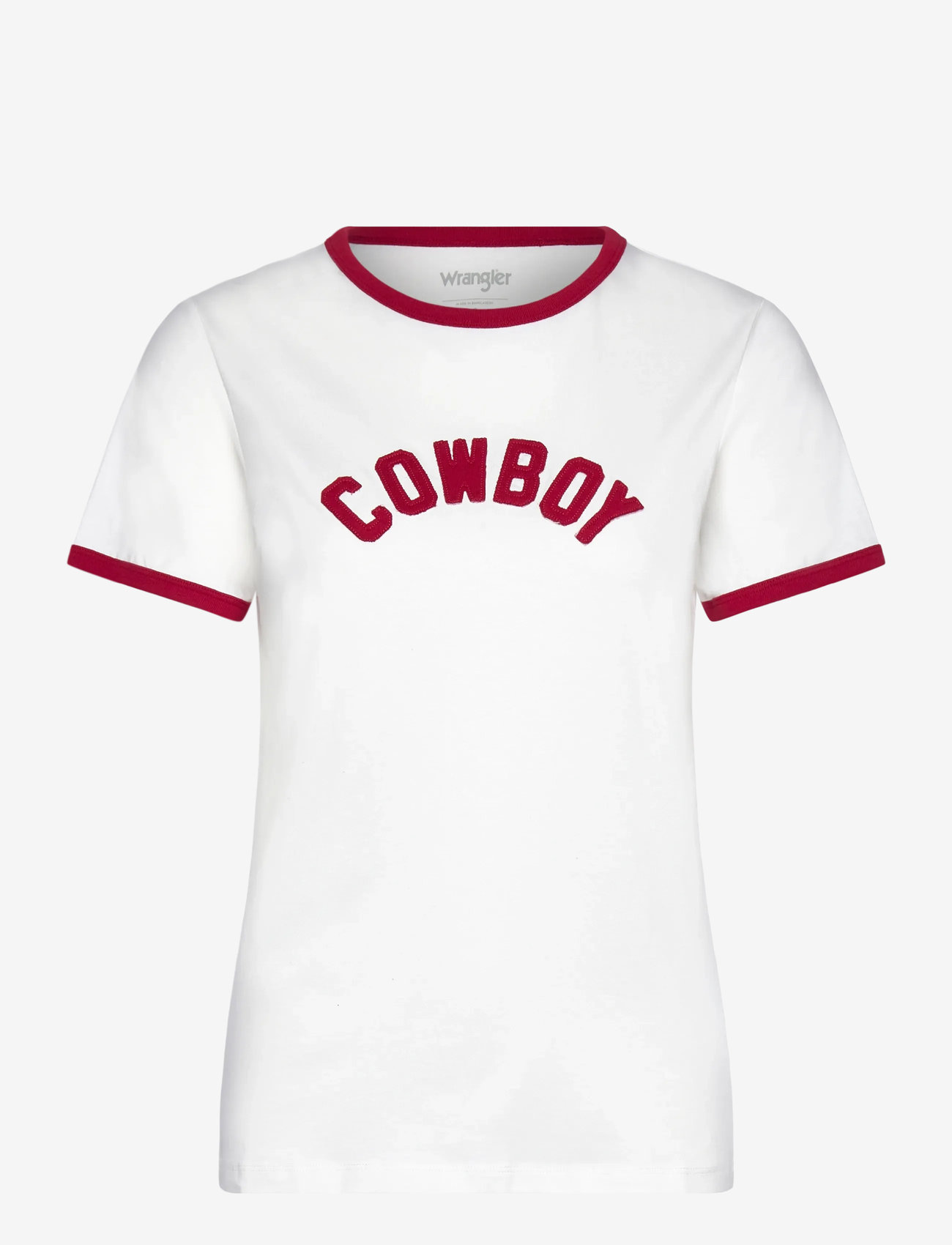 Wrangler - RINGER TEE - sügisesed riided - worn white - 0