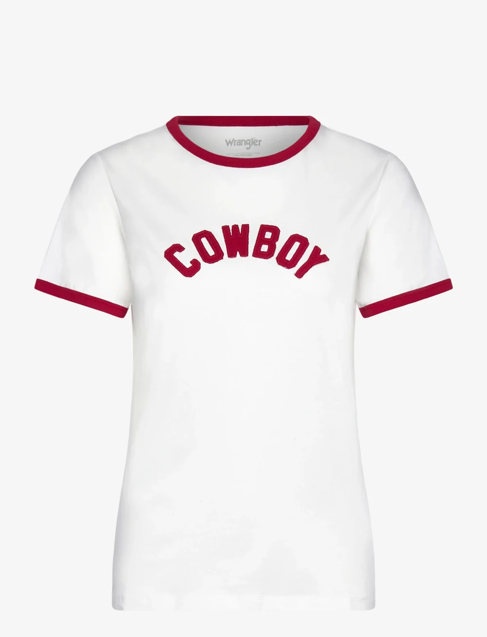 Wrangler - RINGER TEE - t-shirts - worn white - 1