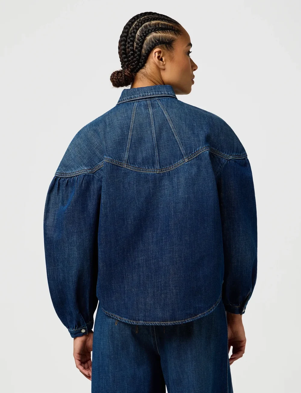 Wrangler - PINTUCK SHIRT - koszule dżinsowe - homestead haze - 1