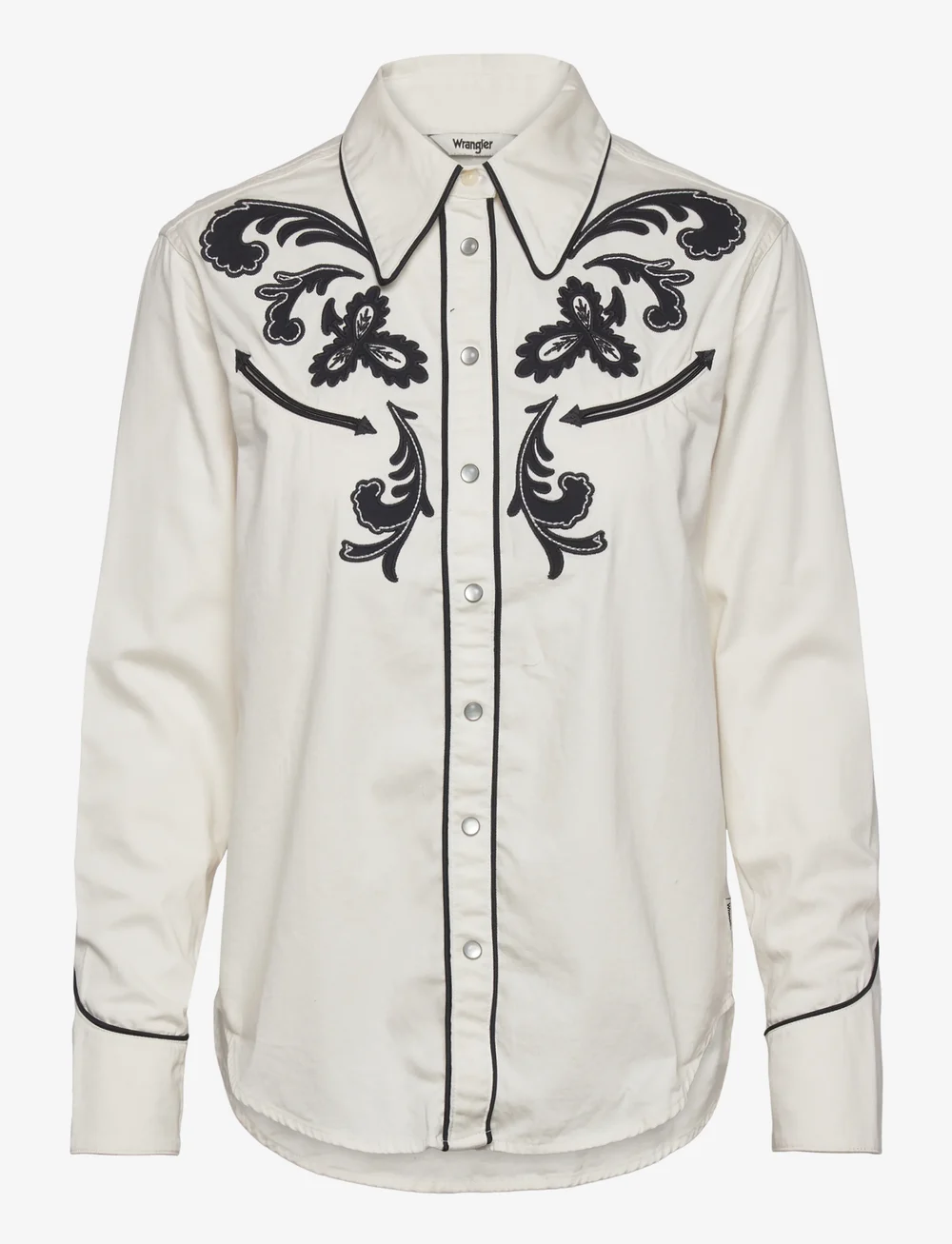 Wrangler - APPLIQUE SHIRT - långärmade skjortor - worn white - 1