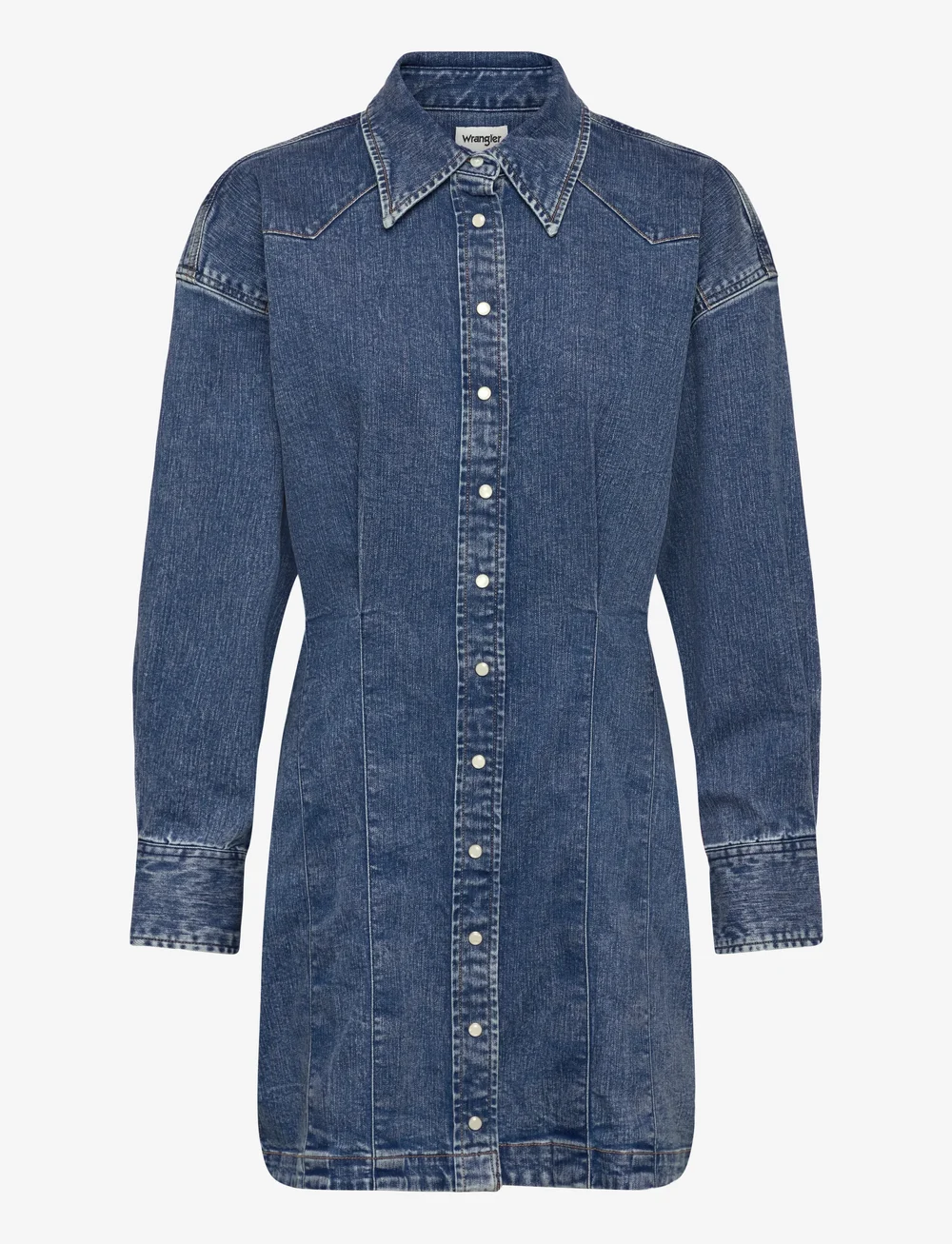 Wrangler - DARTED SKIRT DRESS - jeansklänningar - sapphire trace - 1