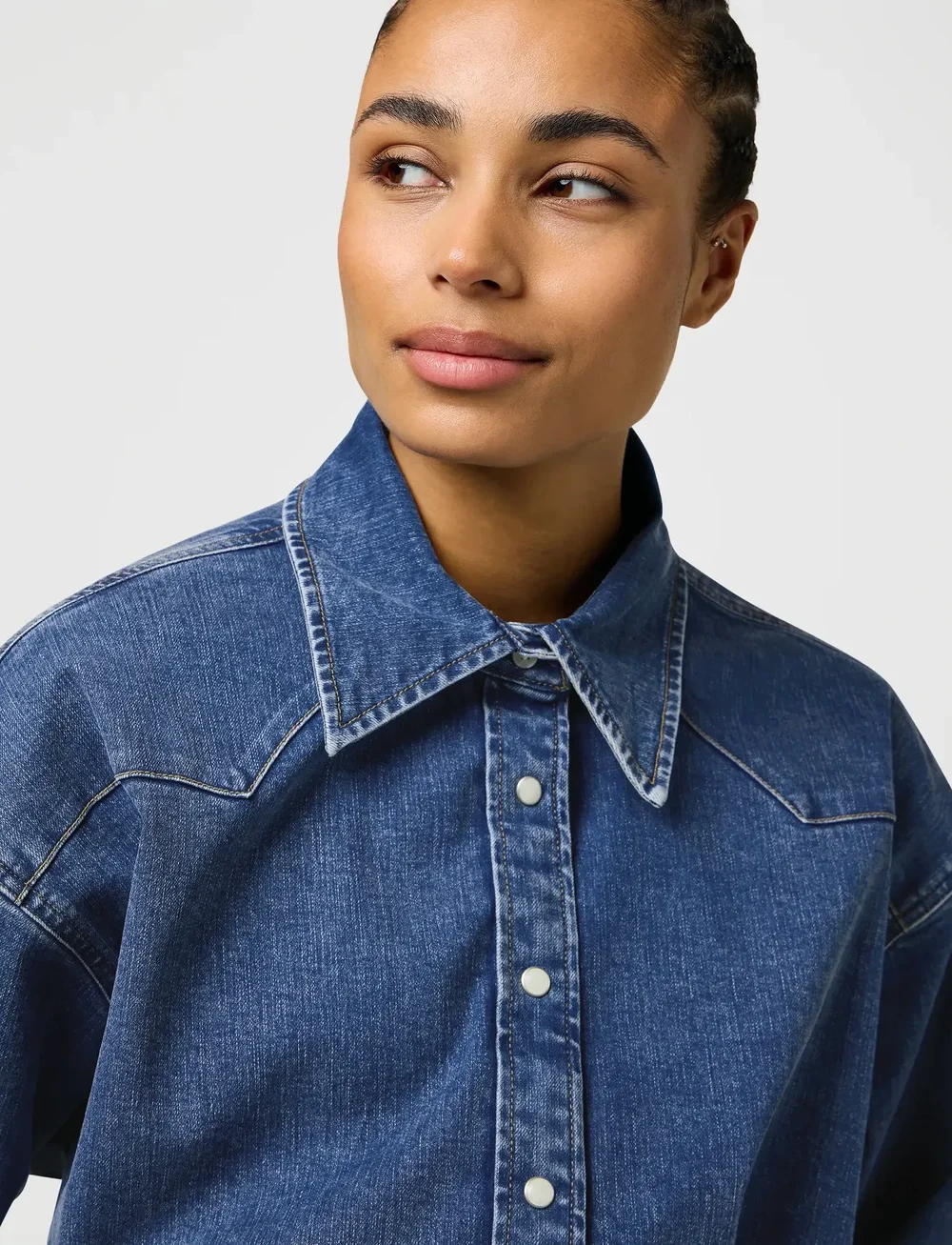 Wrangler - DARTED SKIRT DRESS - jeansklänningar - sapphire trace - 5