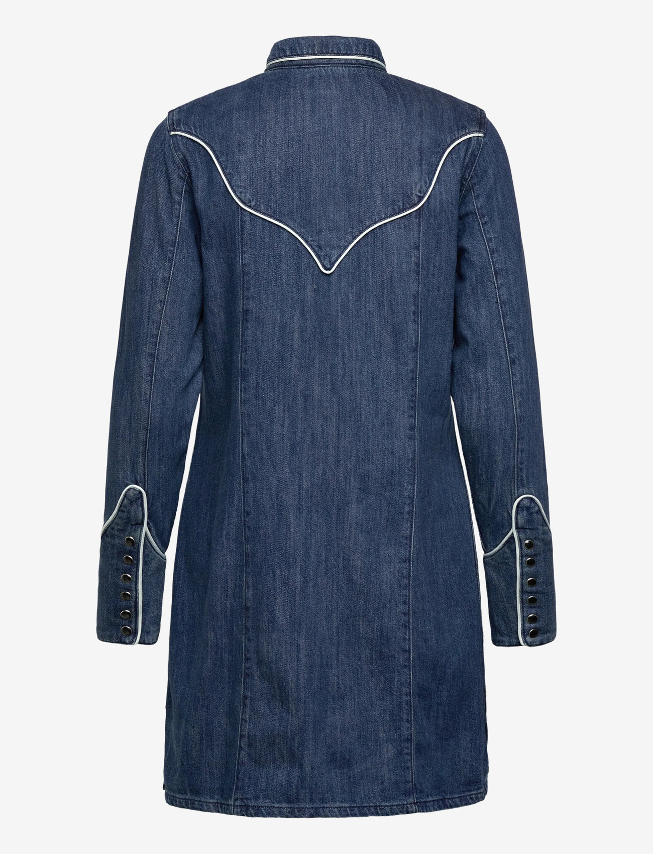 Wrangler - PIPED SHIRT DRESS - särkkleidid - blue reverie - 2