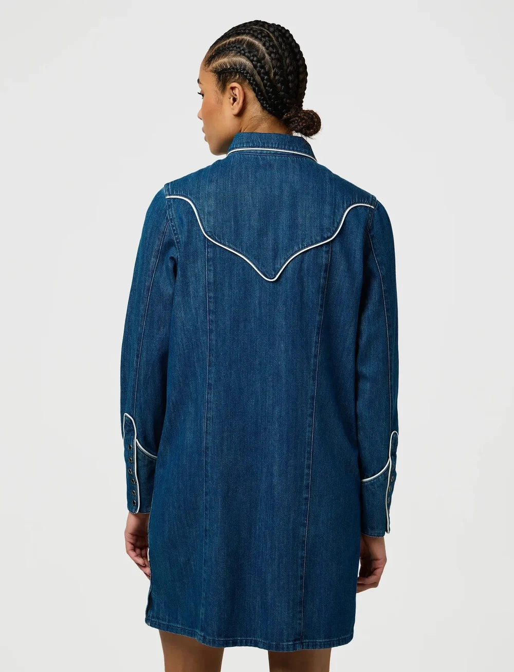 Wrangler - PIPED SHIRT DRESS - overhemdjurken - blue reverie - 3