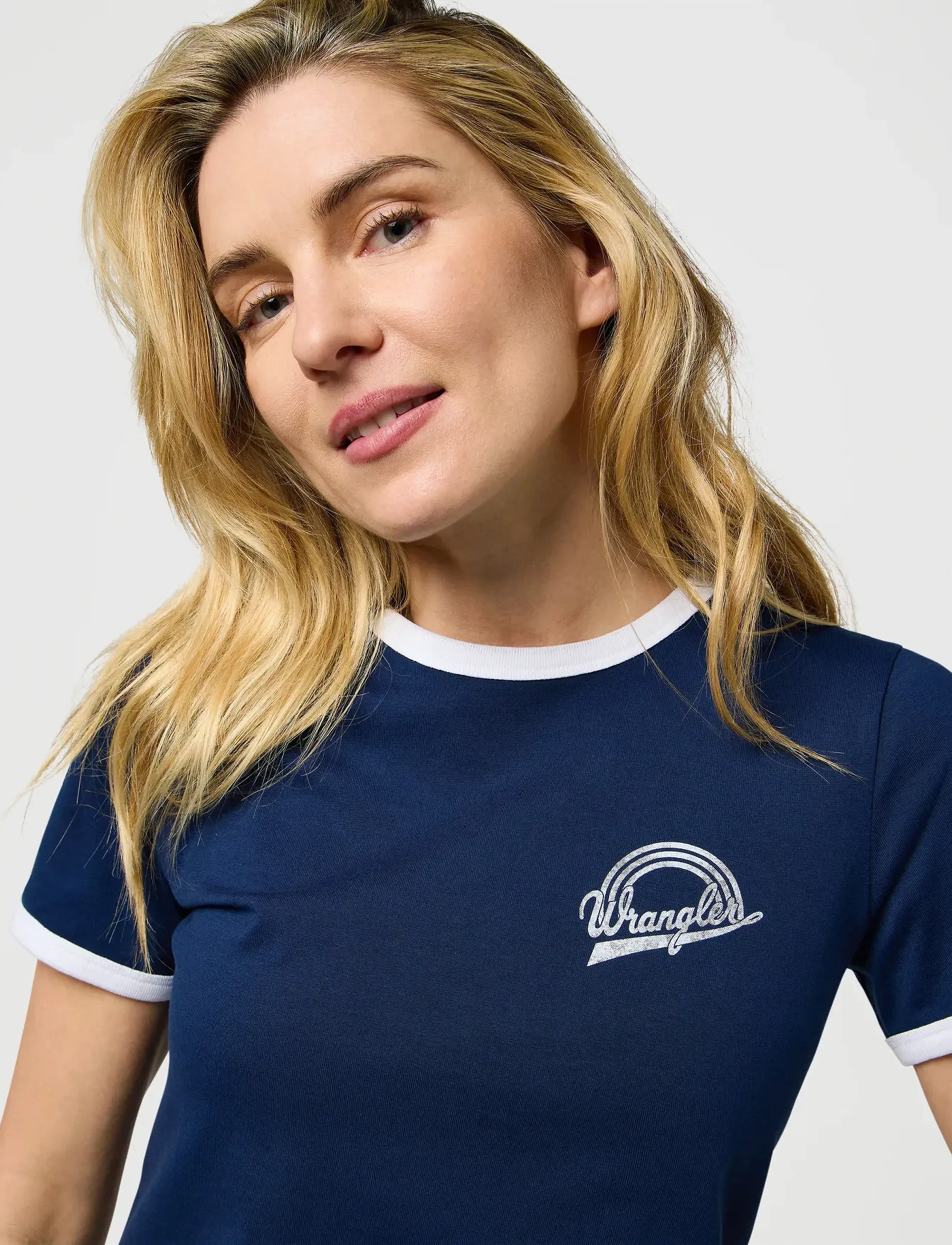 Wrangler - RINGER TEE - navy - 5