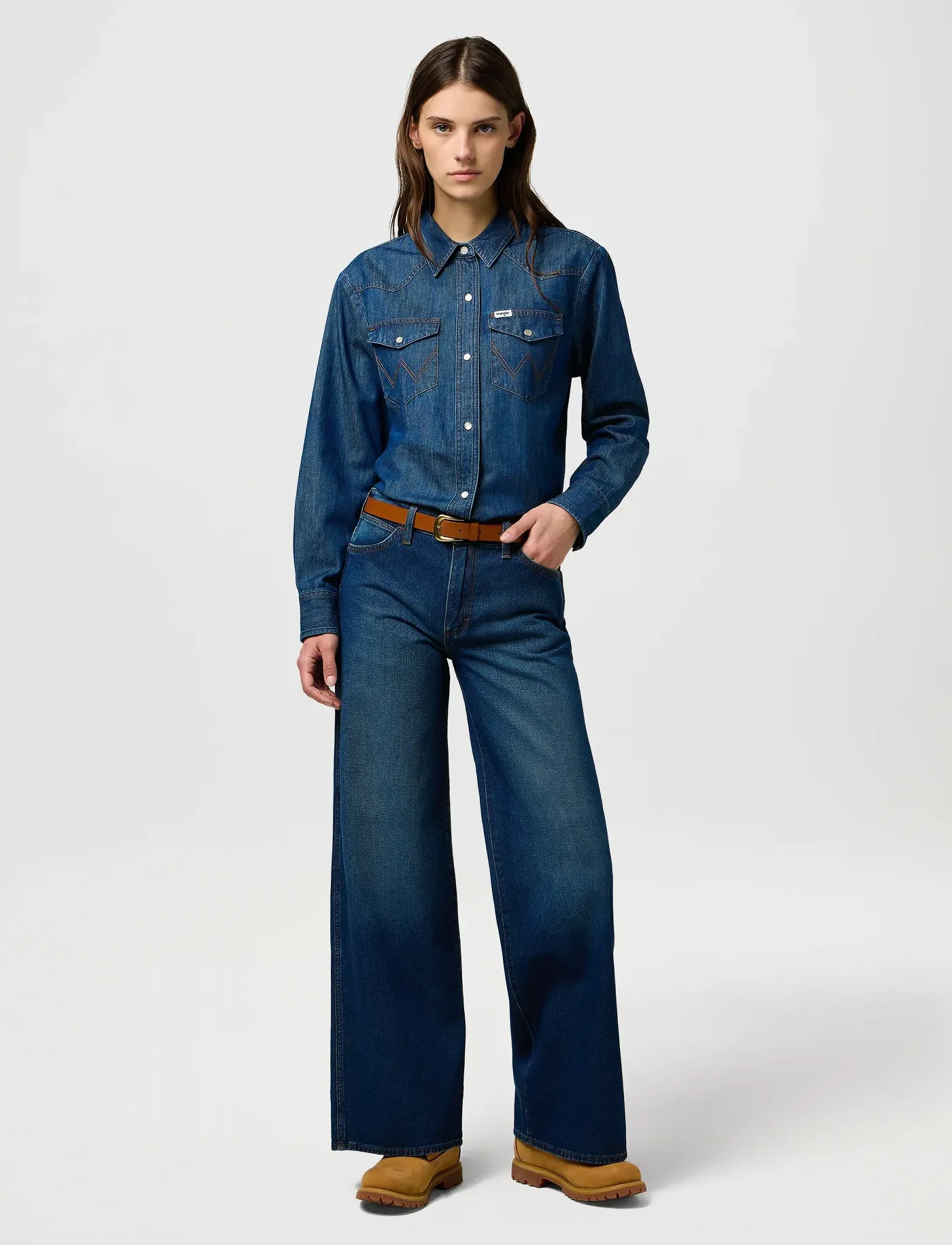 Wrangler - HERITAGE SHIRT - teksasärgid - icon - 4