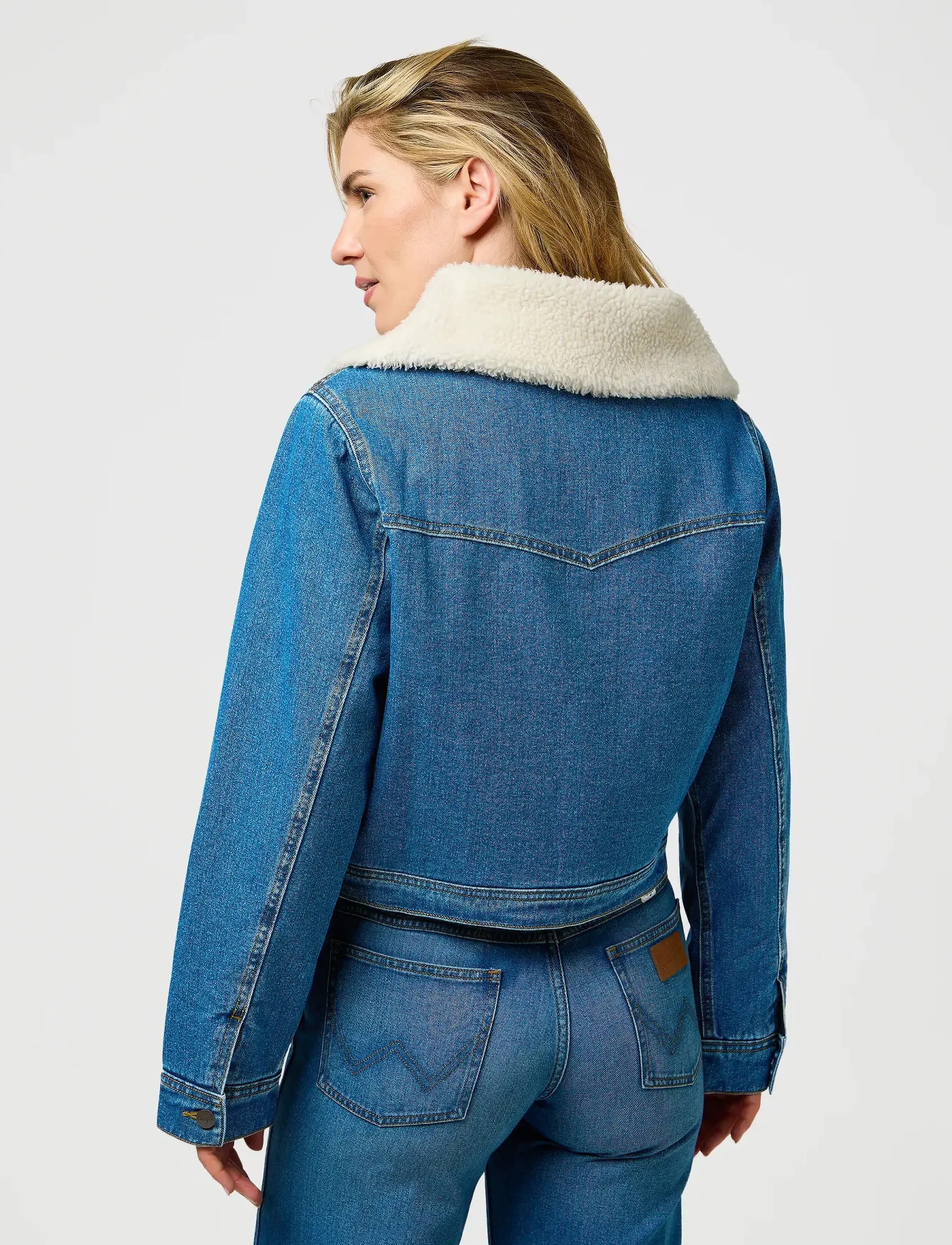 Wrangler - SHERPA LINED JACKET - teksatagid - carolina - 3