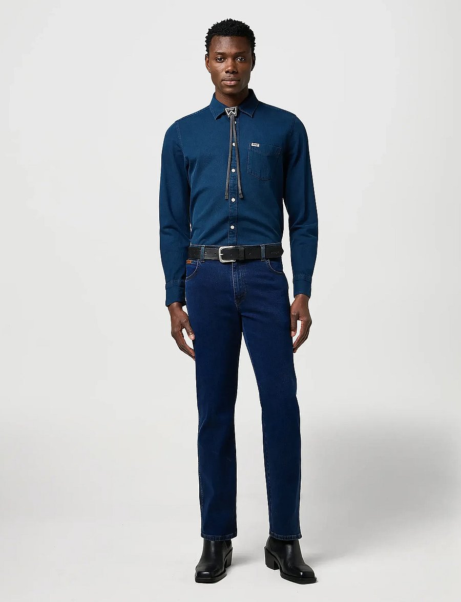 Wrangler - TEXAS - slim-fit jeans - rustic navy - 4