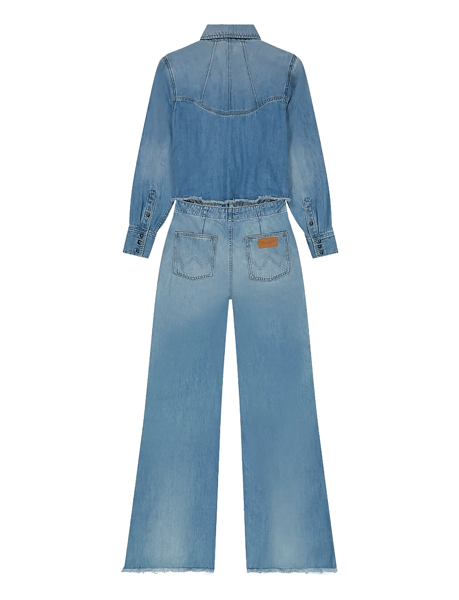 Wrangler - RADIATING COVERALL - flared jeans - shimmerstone - 2