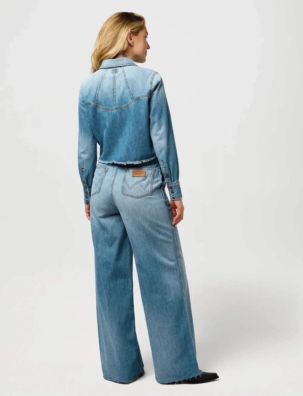 Wrangler - RADIATING COVERALL - flared jeans - shimmerstone - 3