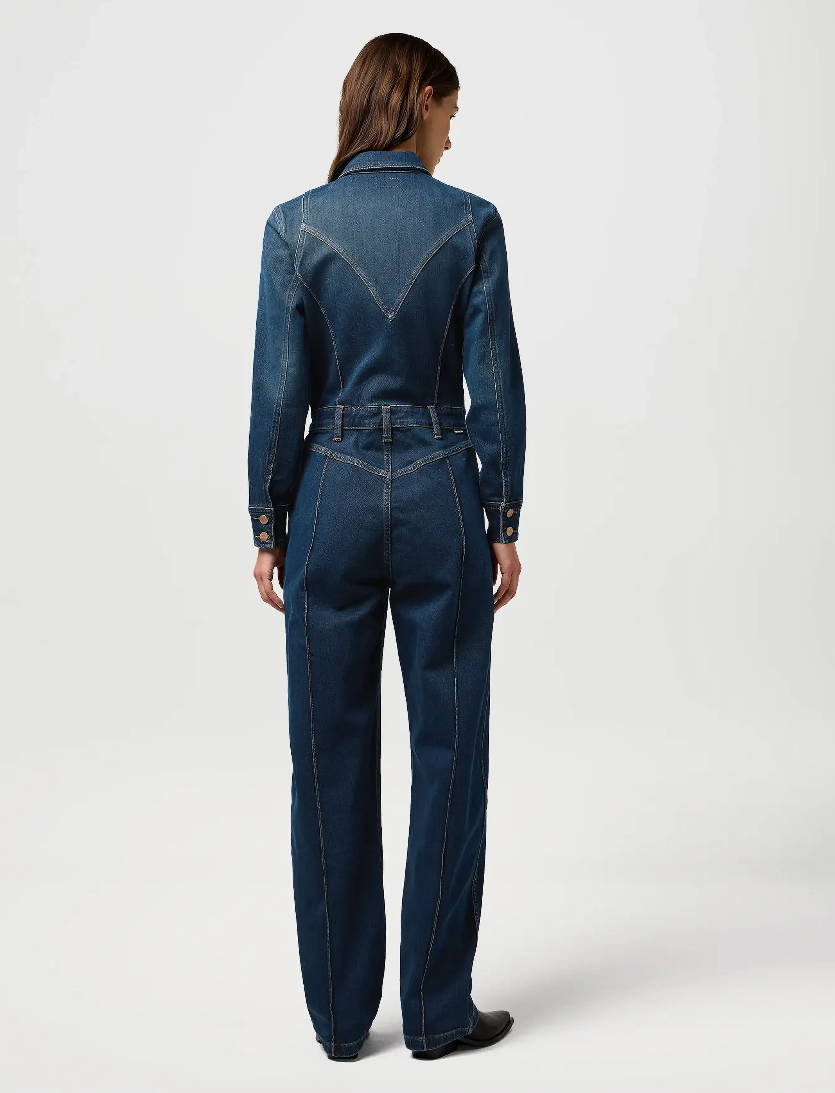 Wrangler - WESTERN COVERALL - jumpsuits - rustic rinse - 3