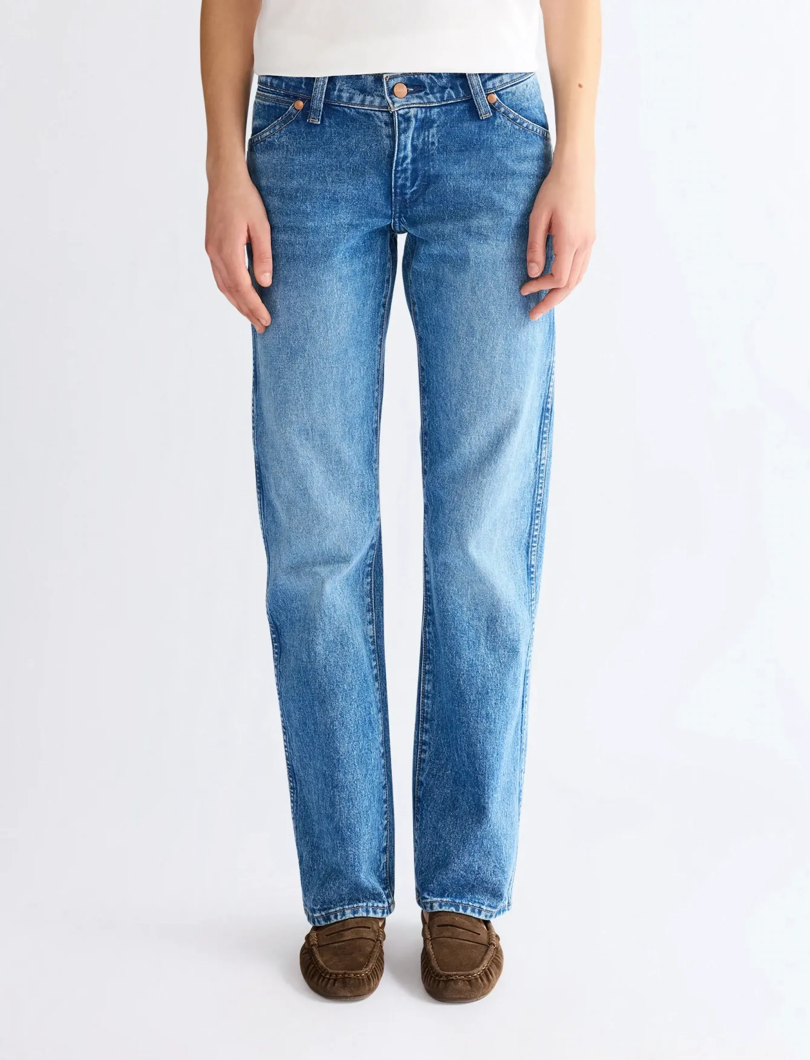 Wrangler LOW RISE COWBOY JEAN - Kampaania - LASSO LAGOON / blue