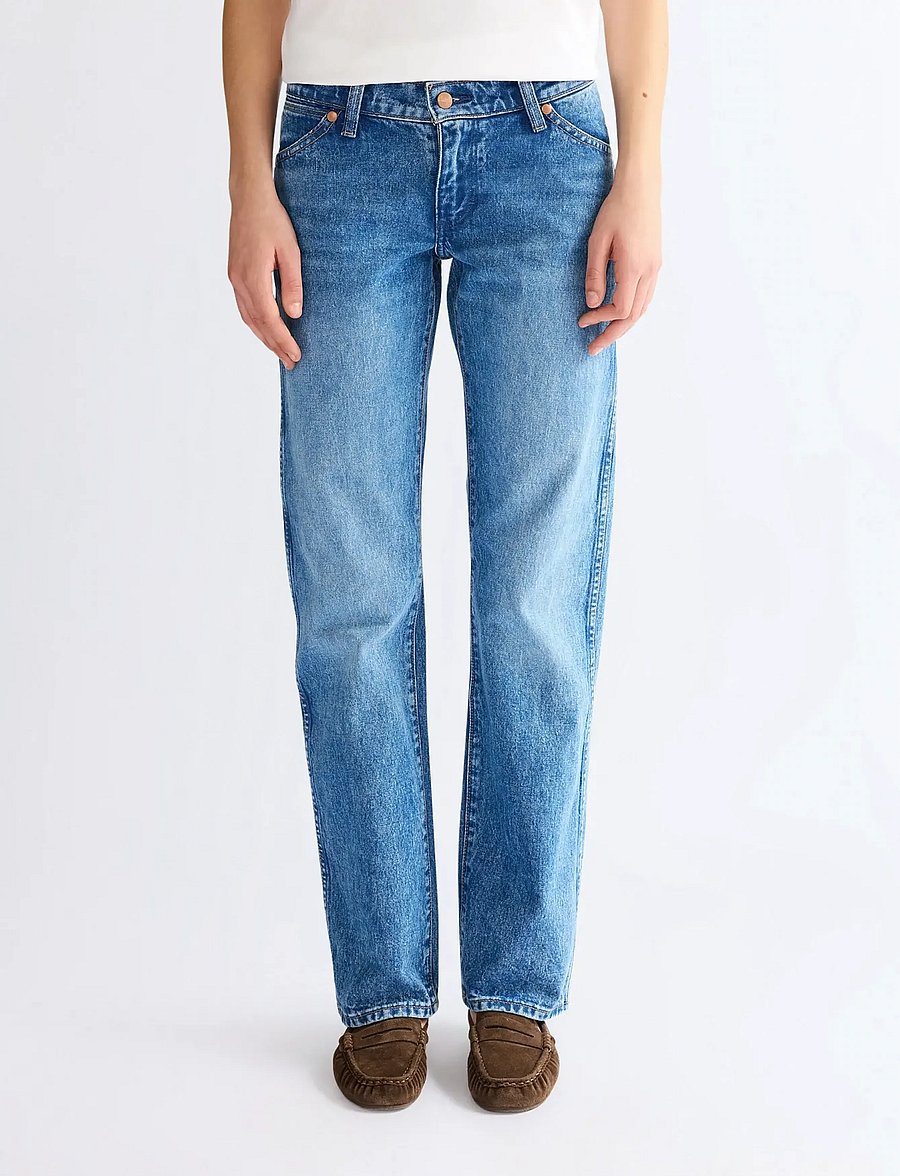 Wrangler - LOW RISE COWBOY JEAN - gerade jeans - lasso lagoon - 0