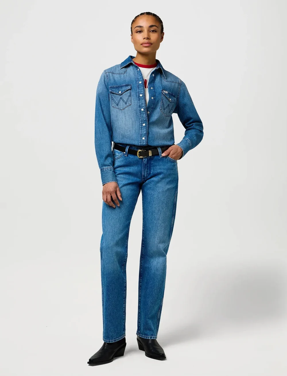 Wrangler - LOW RISE COWBOY JEAN - raka jeans - lasso lagoon - 4