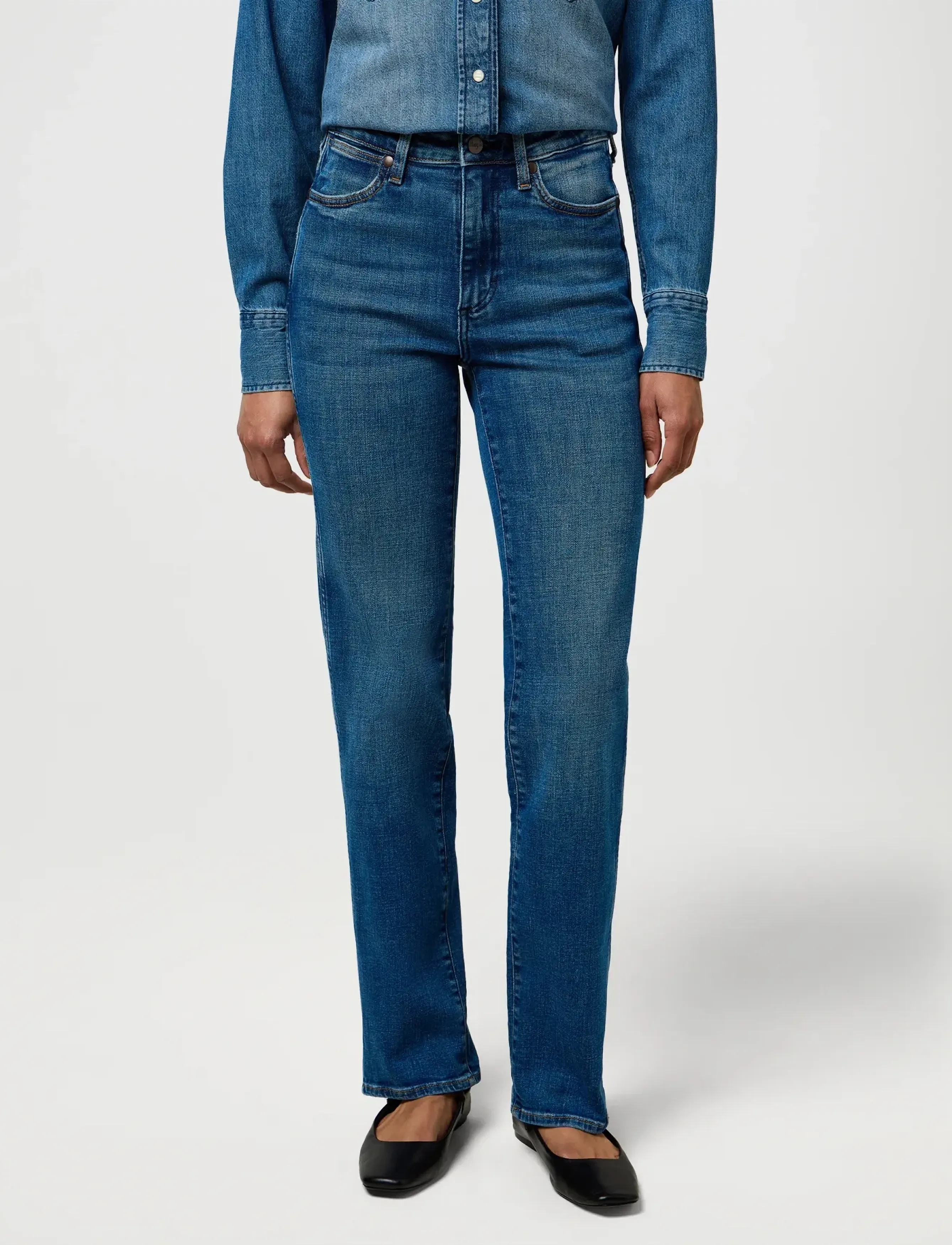 Wrangler STRAIGHT - Tøj - COWBOY CREST / blue