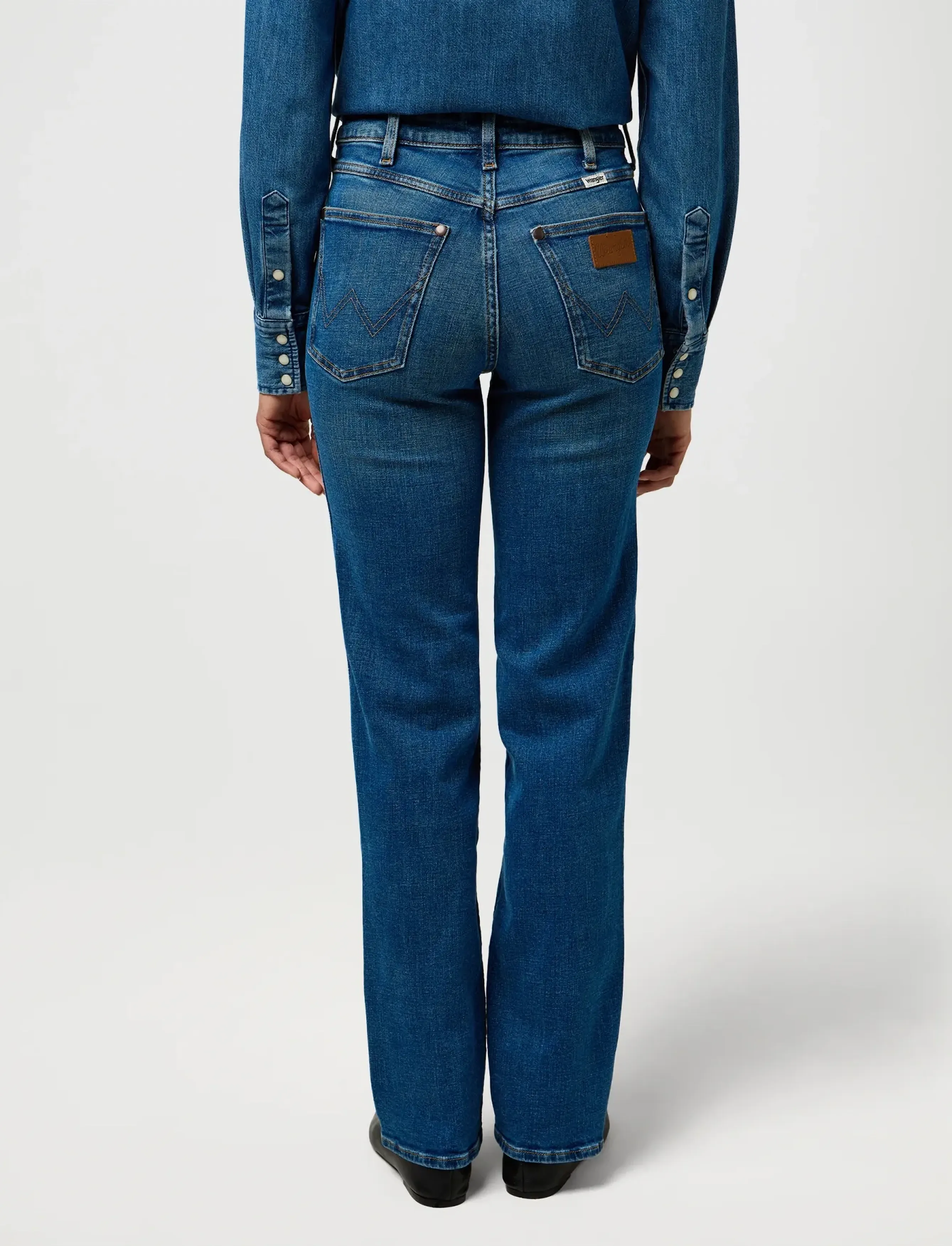 Wrangler - STRAIGHT - raka jeans - cowboy crest - 3
