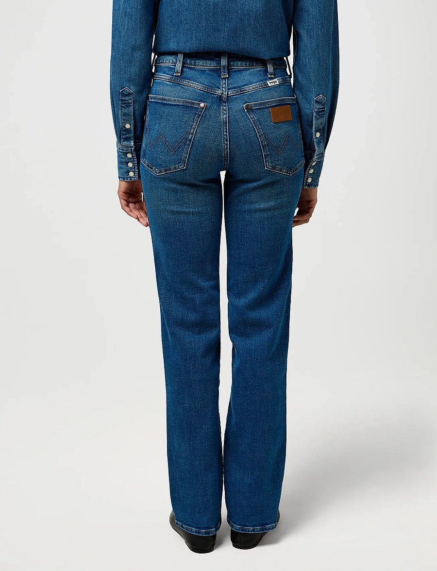 Wrangler - STRAIGHT - raka jeans - cowboy crest - 3