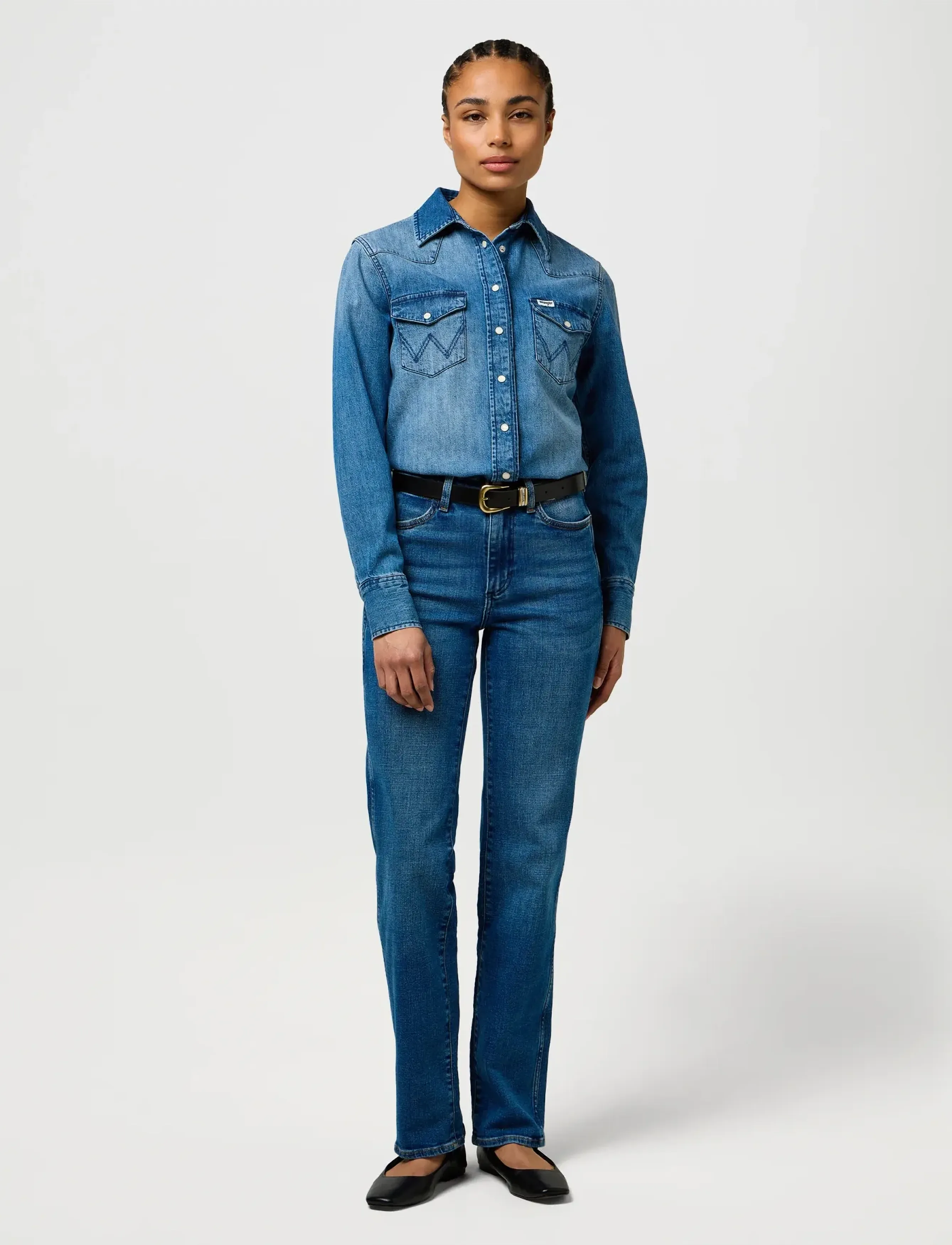 Wrangler - STRAIGHT - gerade jeans - cowboy crest - 4