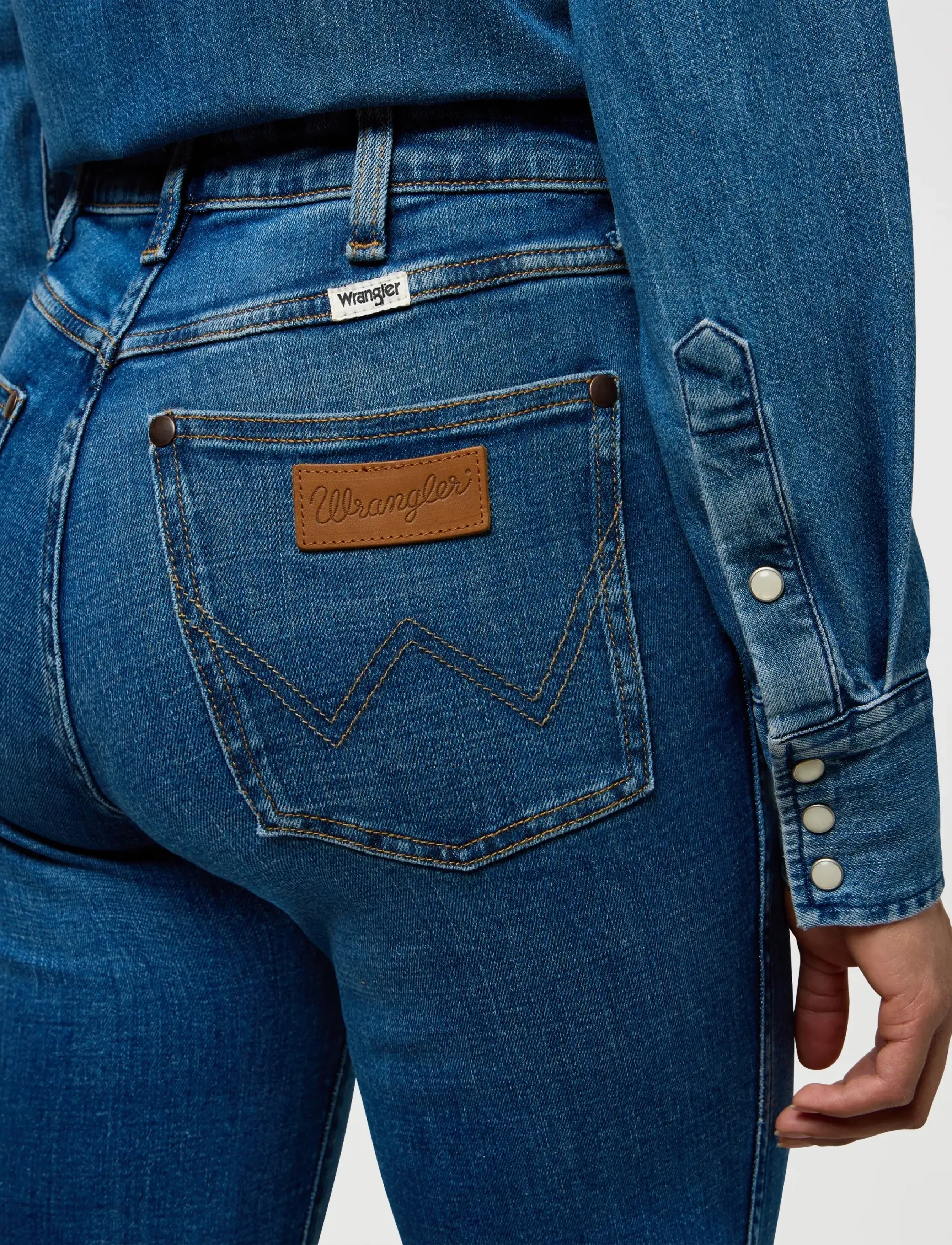 Wrangler - STRAIGHT - gerade jeans - cowboy crest - 5