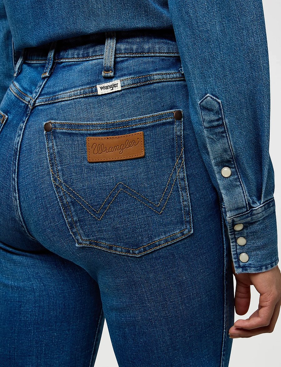 Wrangler - STRAIGHT - gerade jeans - cowboy crest - 5