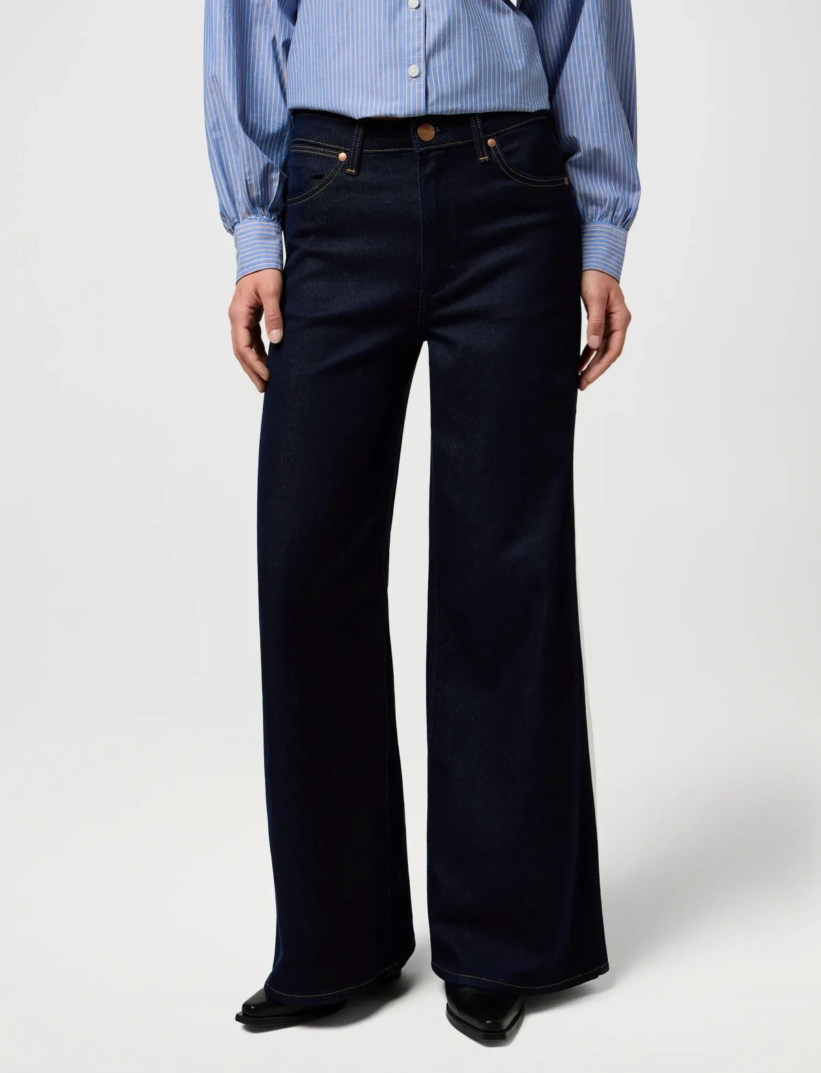 Wrangler CANYON - Kampaania - DENIM LINES / navy