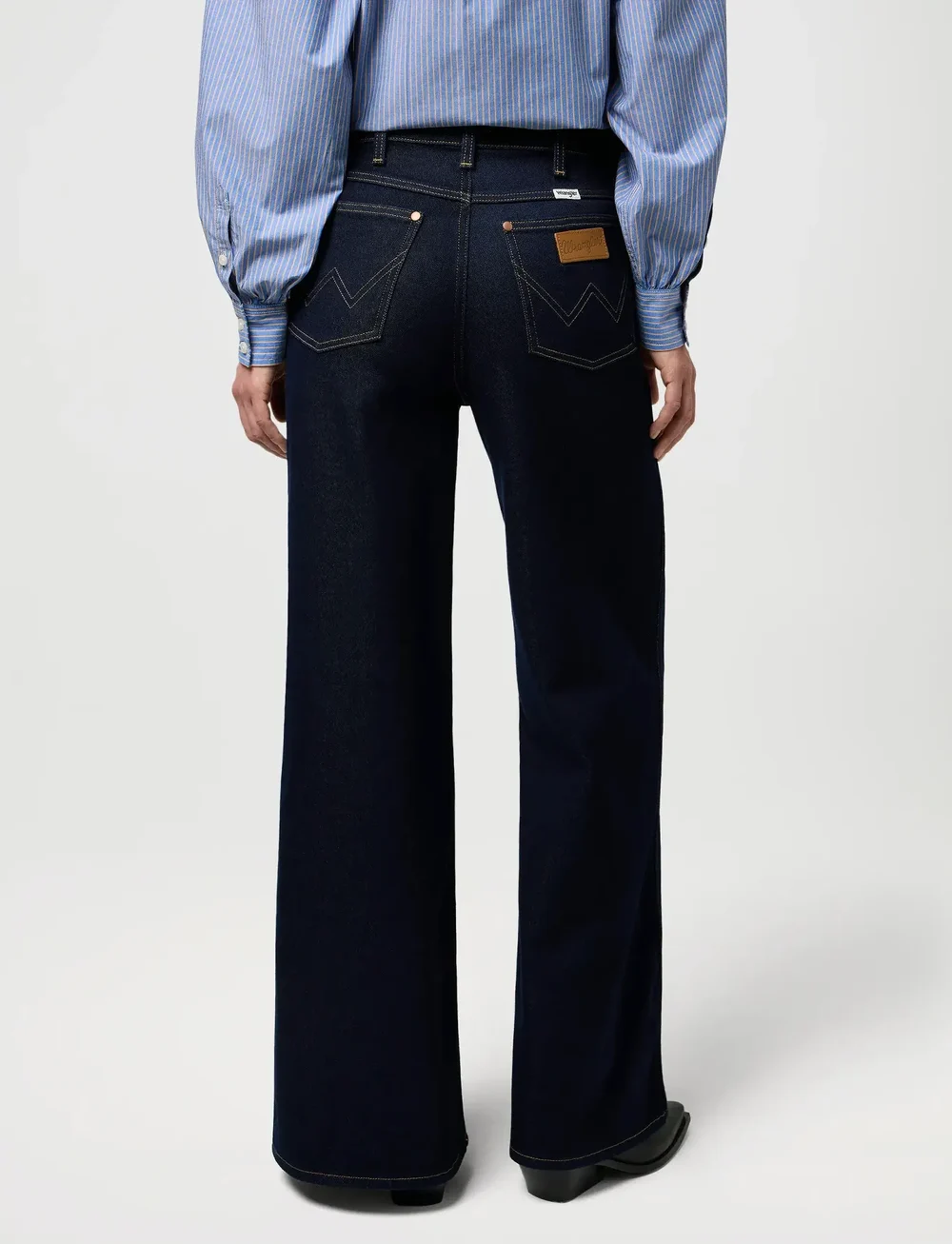 Wrangler - CANYON - jeans met wijde pijpen - denim lines - 3