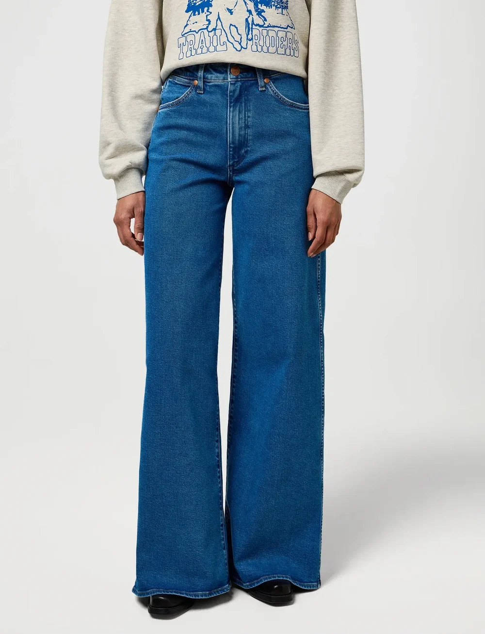 Wrangler - CANYON - brede jeans - gentle sky - 0