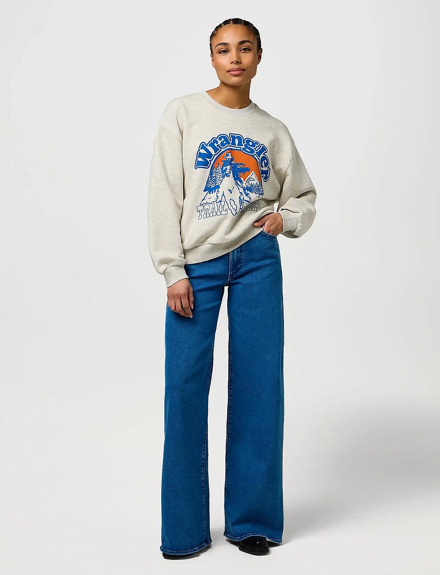 Wrangler - CANYON - brede jeans - gentle sky - 4