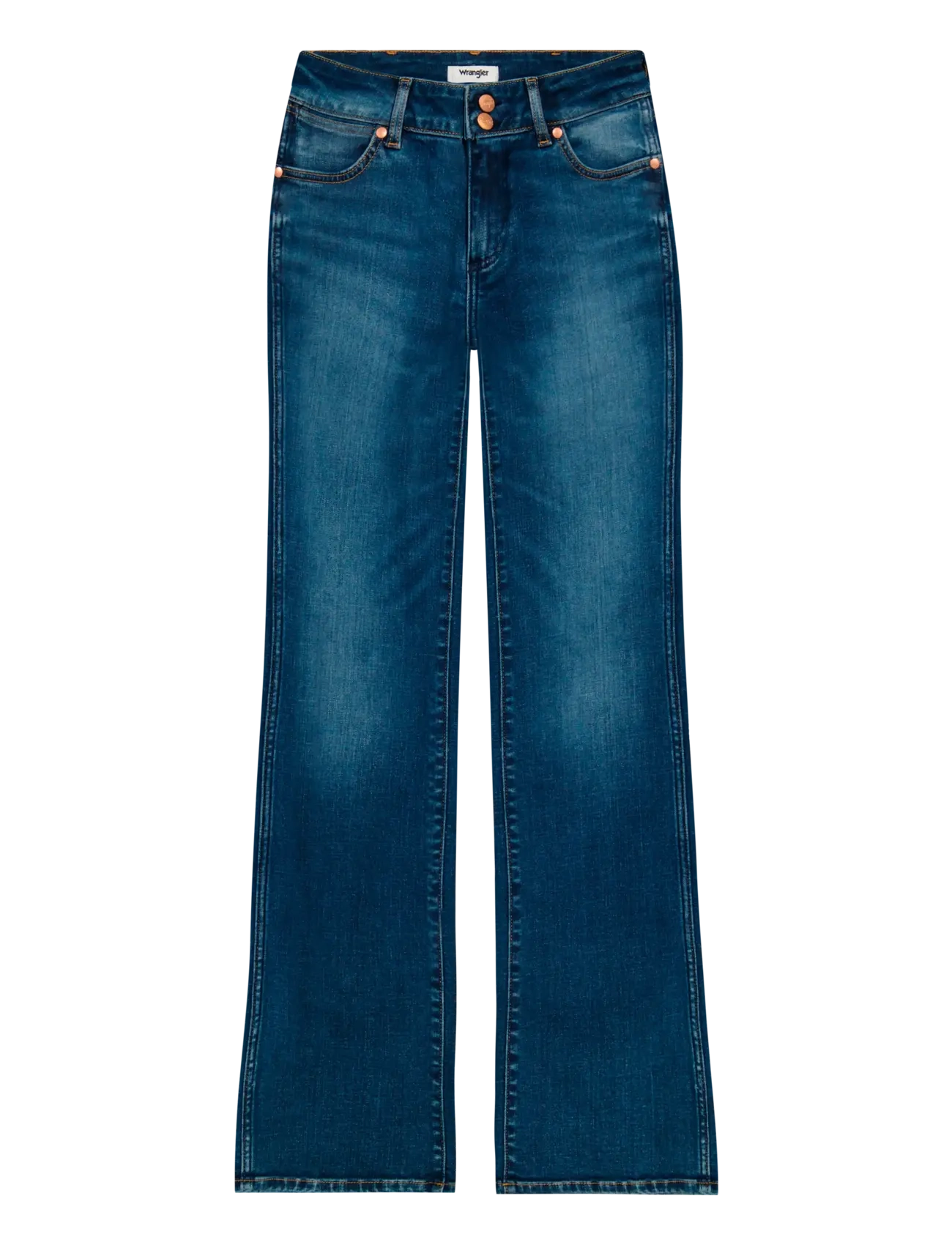 Wrangler LOW RISE BOLD BOOT - Bootcut jeans - CANYON CREST / blue