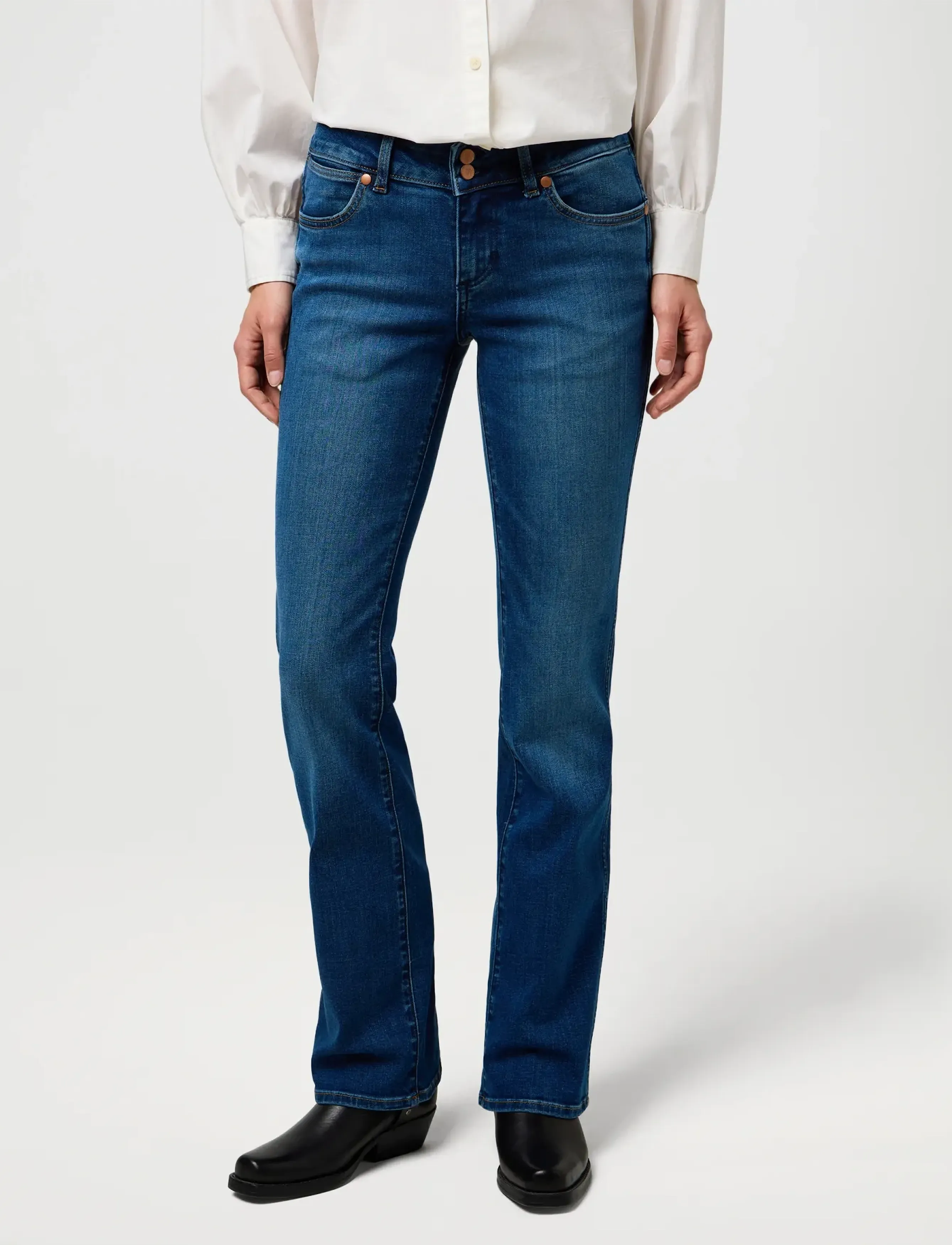 Wrangler LOW RISE BOLD BOOT - Jeans - CANYON CREST / blue