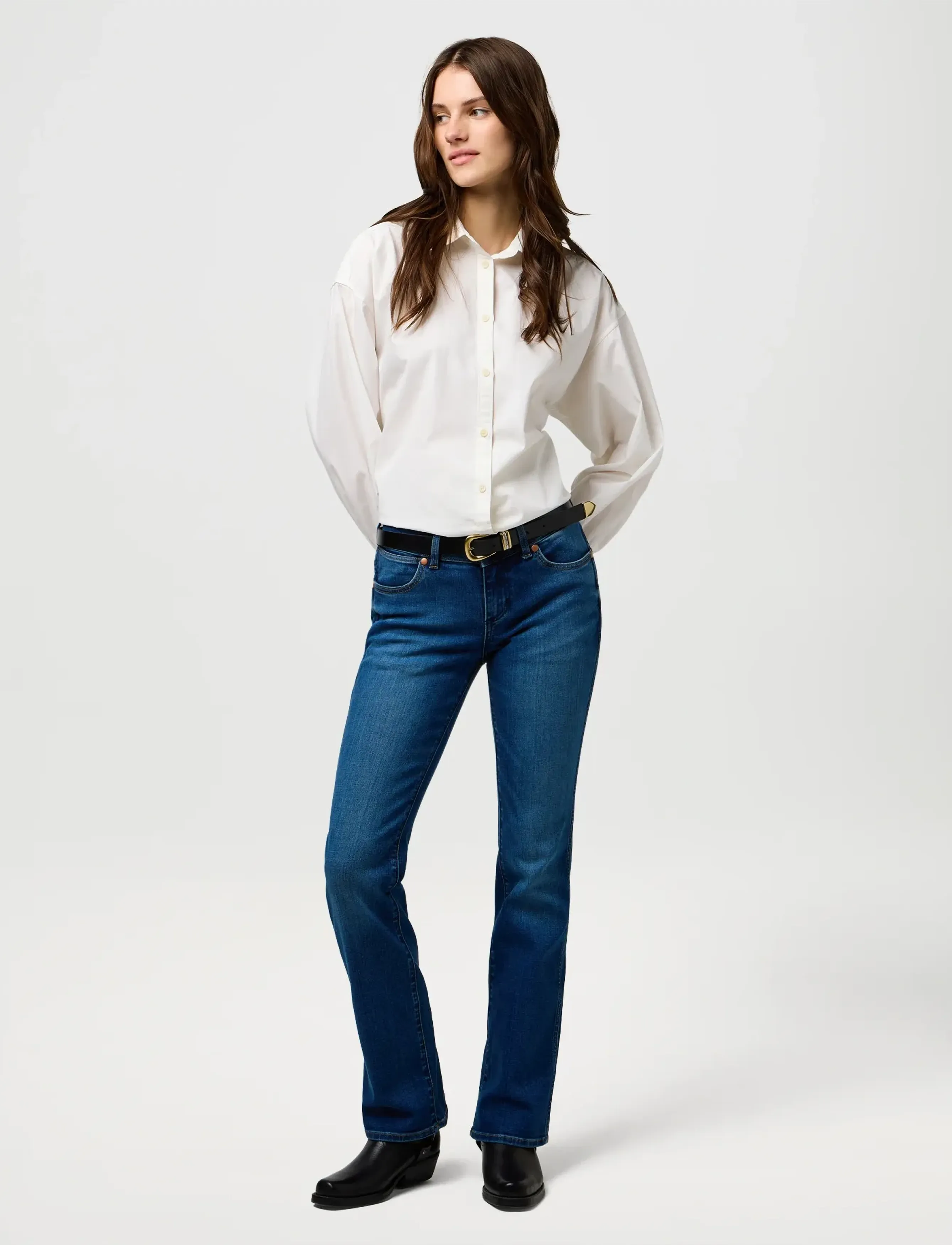 Wrangler - LOW RISE BOLD BOOT - bootcut jeans - canyon crest - 4