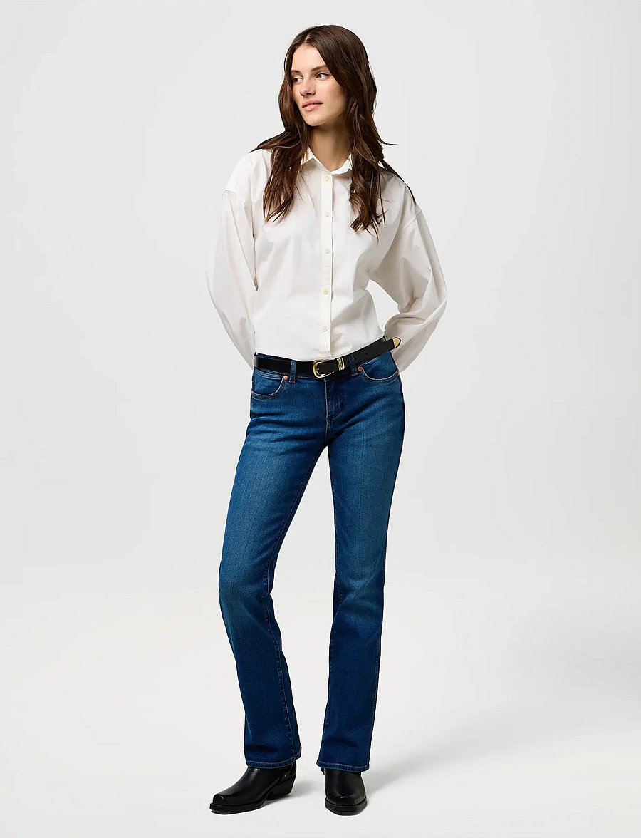 Wrangler - LOW RISE BOLD BOOT - bootcut jeans - canyon crest - 4