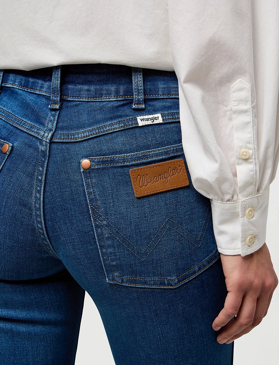 Wrangler - LOW RISE BOLD BOOT - bootcut jeans - canyon crest - 5