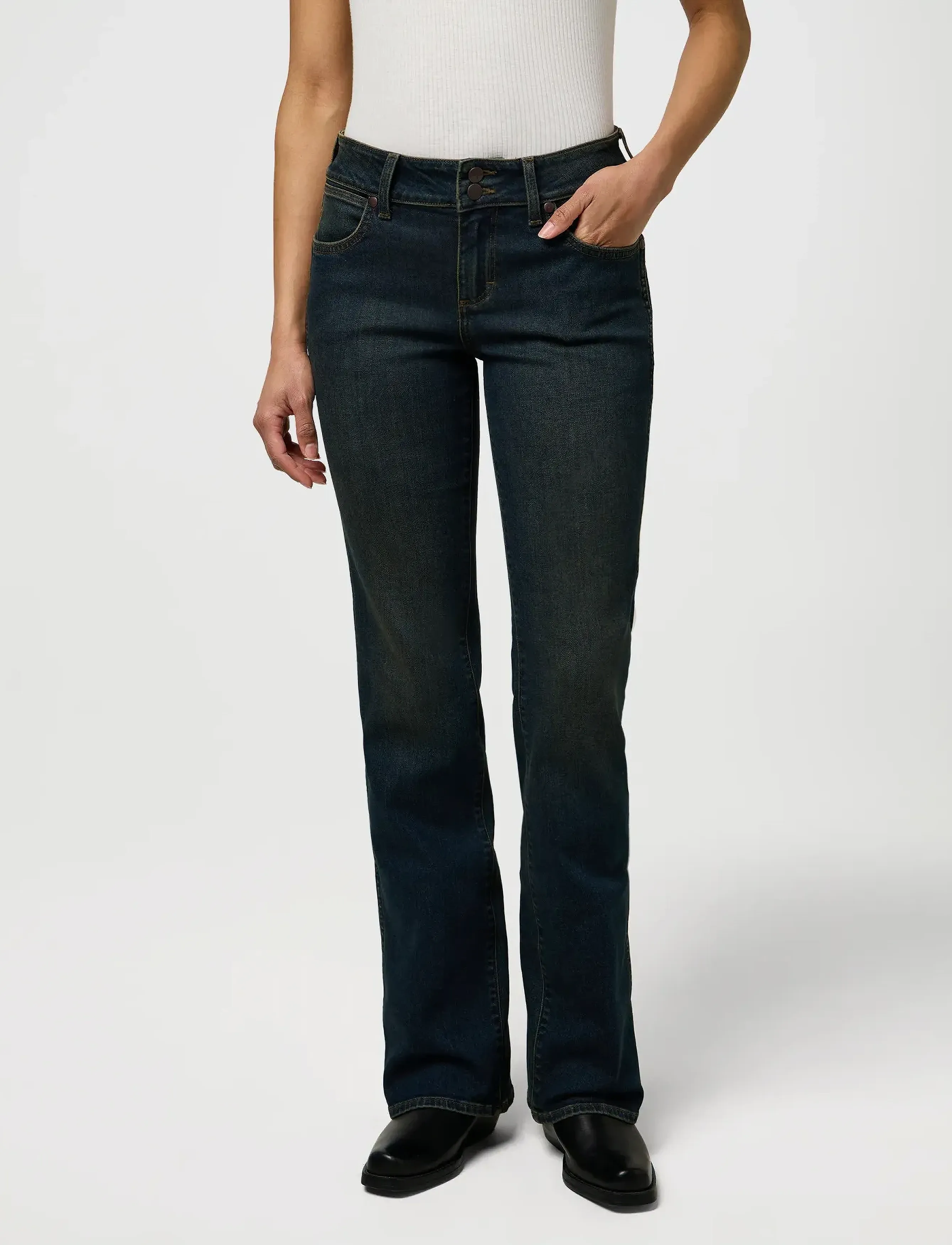 Wrangler LOW RISE BOLD BOOT - Jeans - PIONEER TOWN / navy