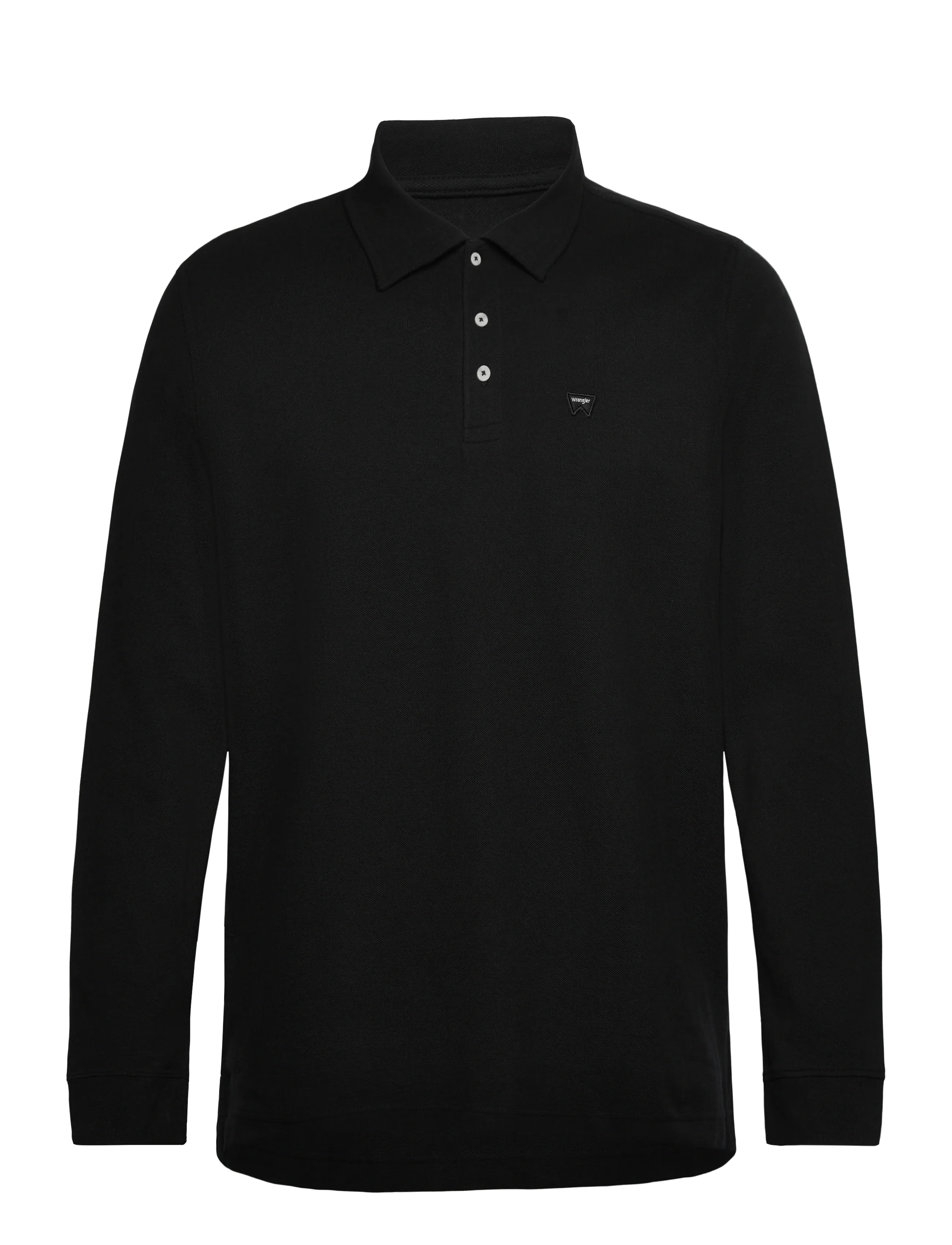Wrangler LS POLO SHIRT - Wrangler - BLACK / black