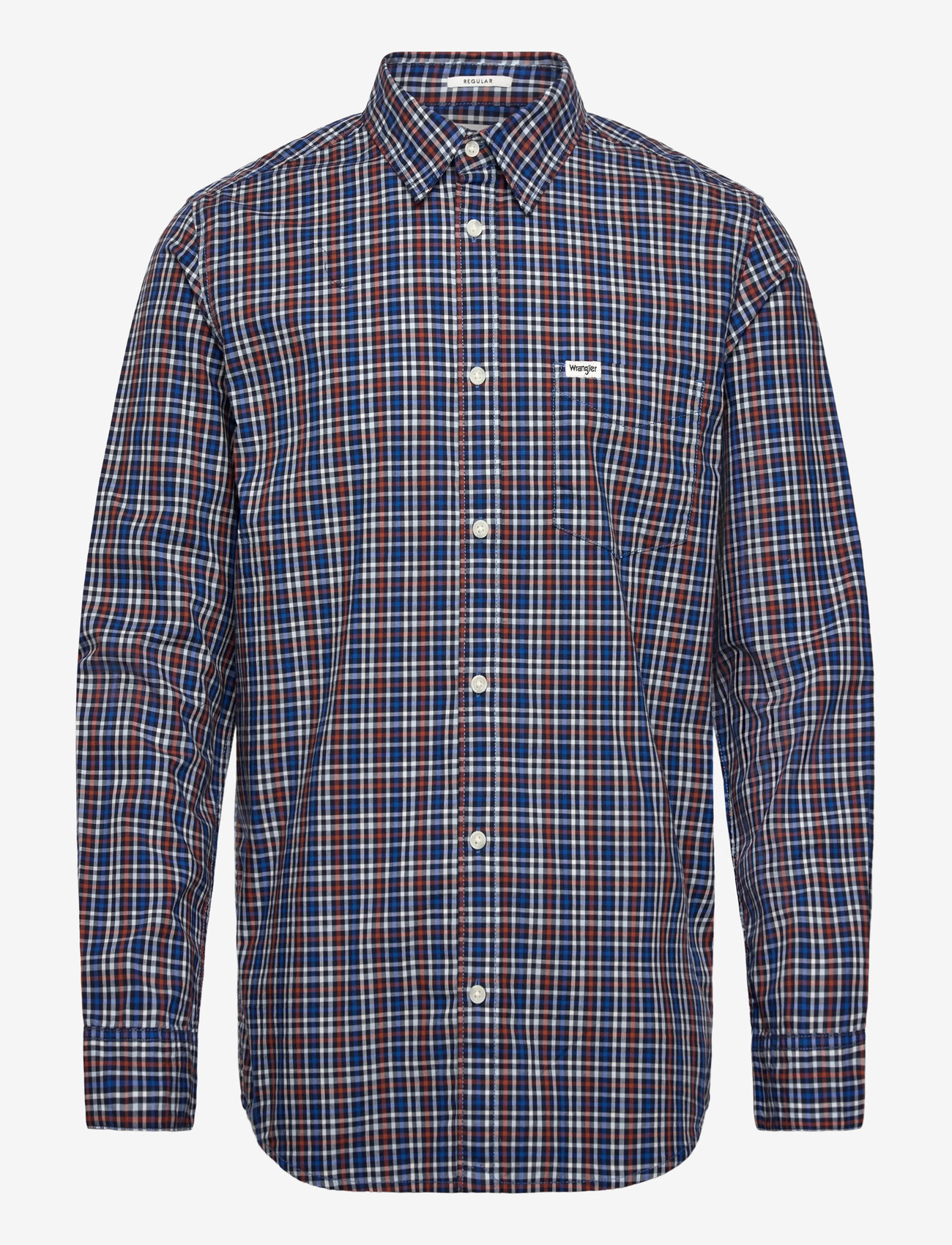 Wrangler - 1 PKT POPLIN SHIRT - geschenke unter 50€ - dark blue - 0