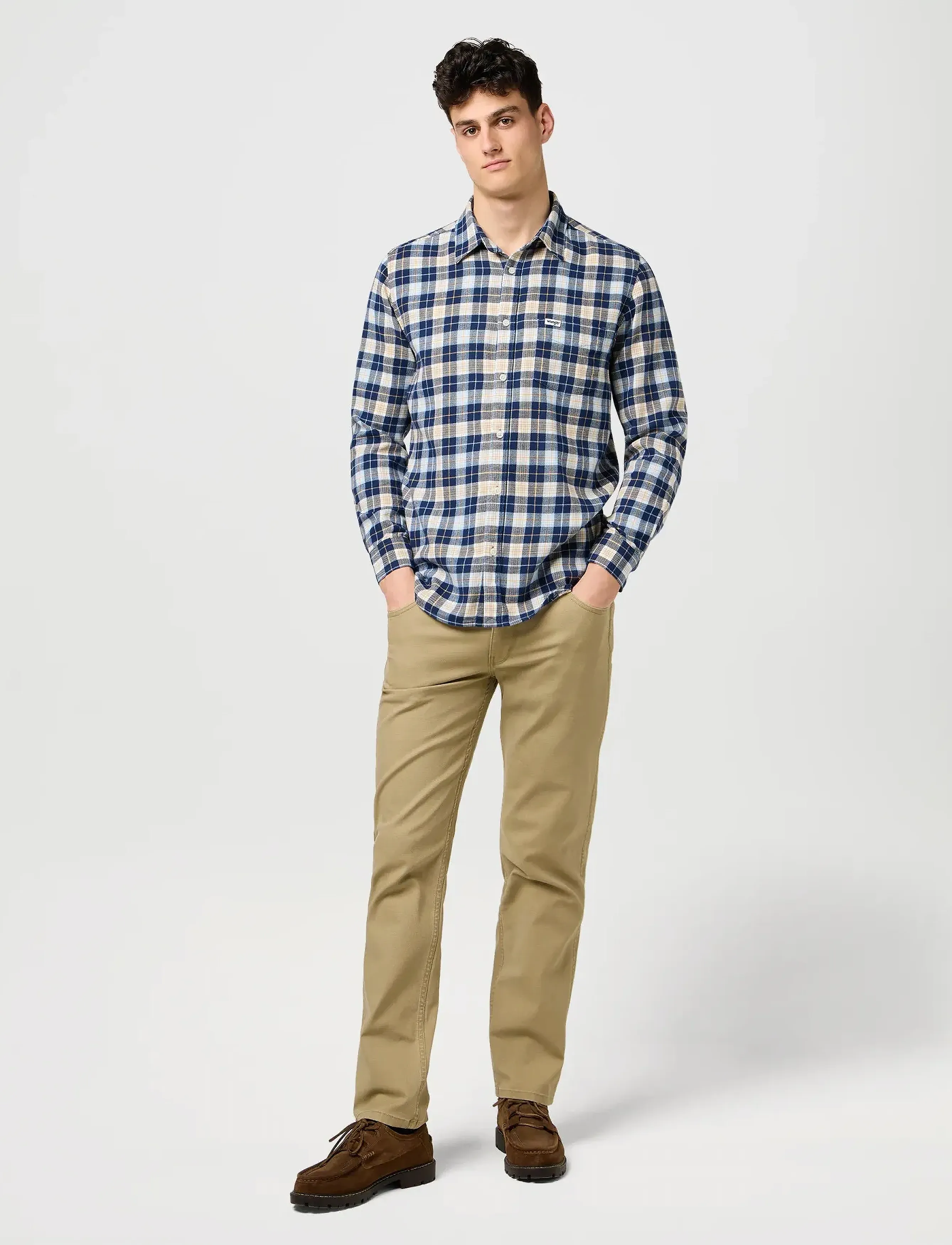 Wrangler - 1 PKT SHIRT - blue - 4
