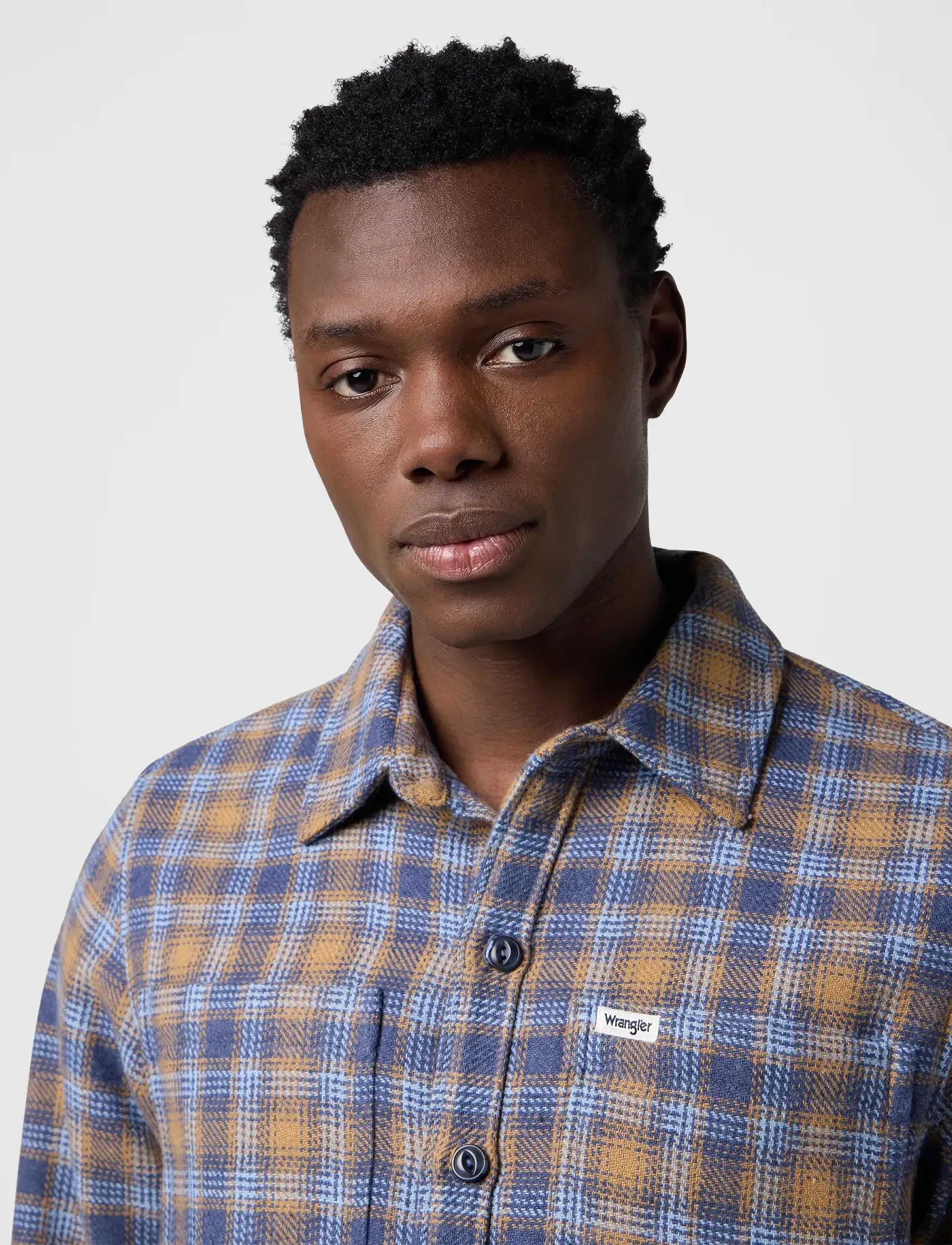 Wrangler - OVERSHIRT - vyrams - navy tan - 5