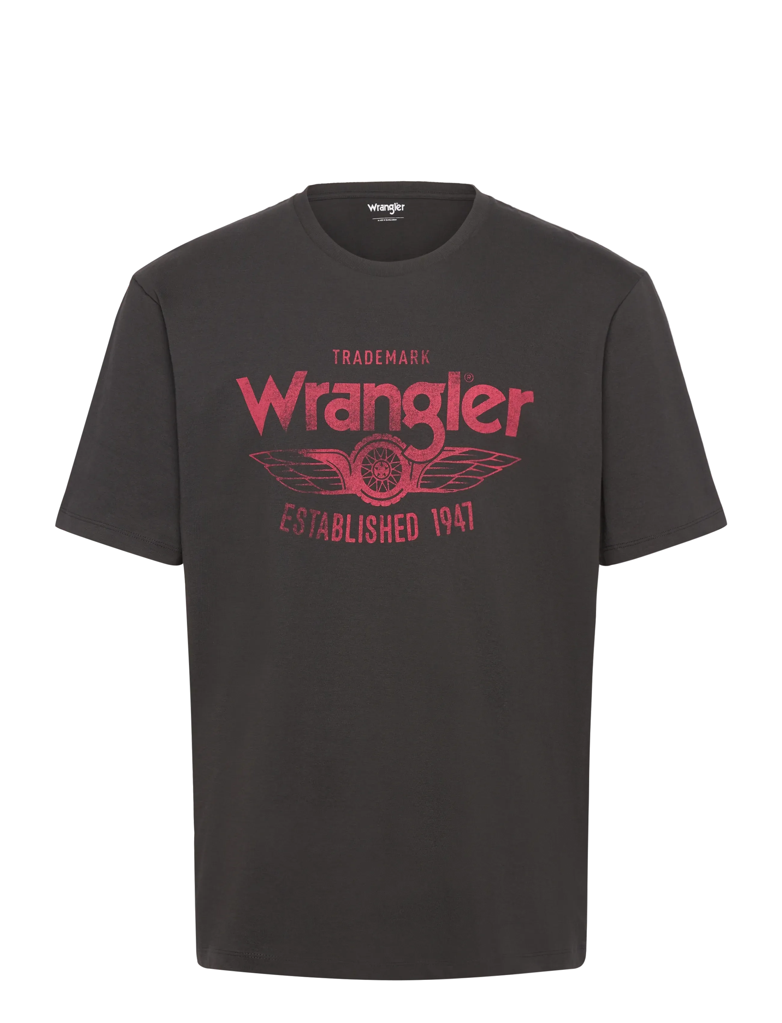 Wrangler AMERICANA TEE - Wrangler - FADED BLACK / grey