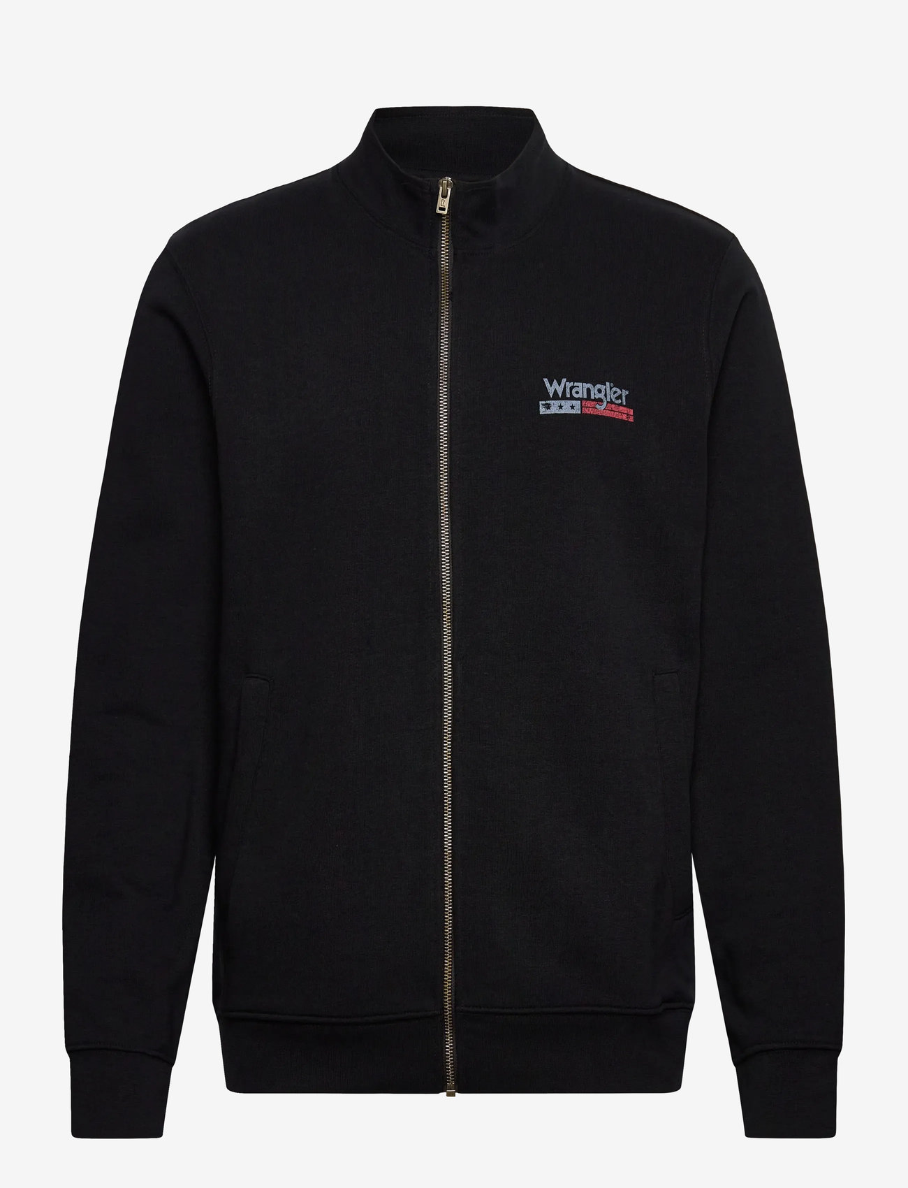 Wrangler - FUNNEL NECK ZIP - sweatshirts - black - 0