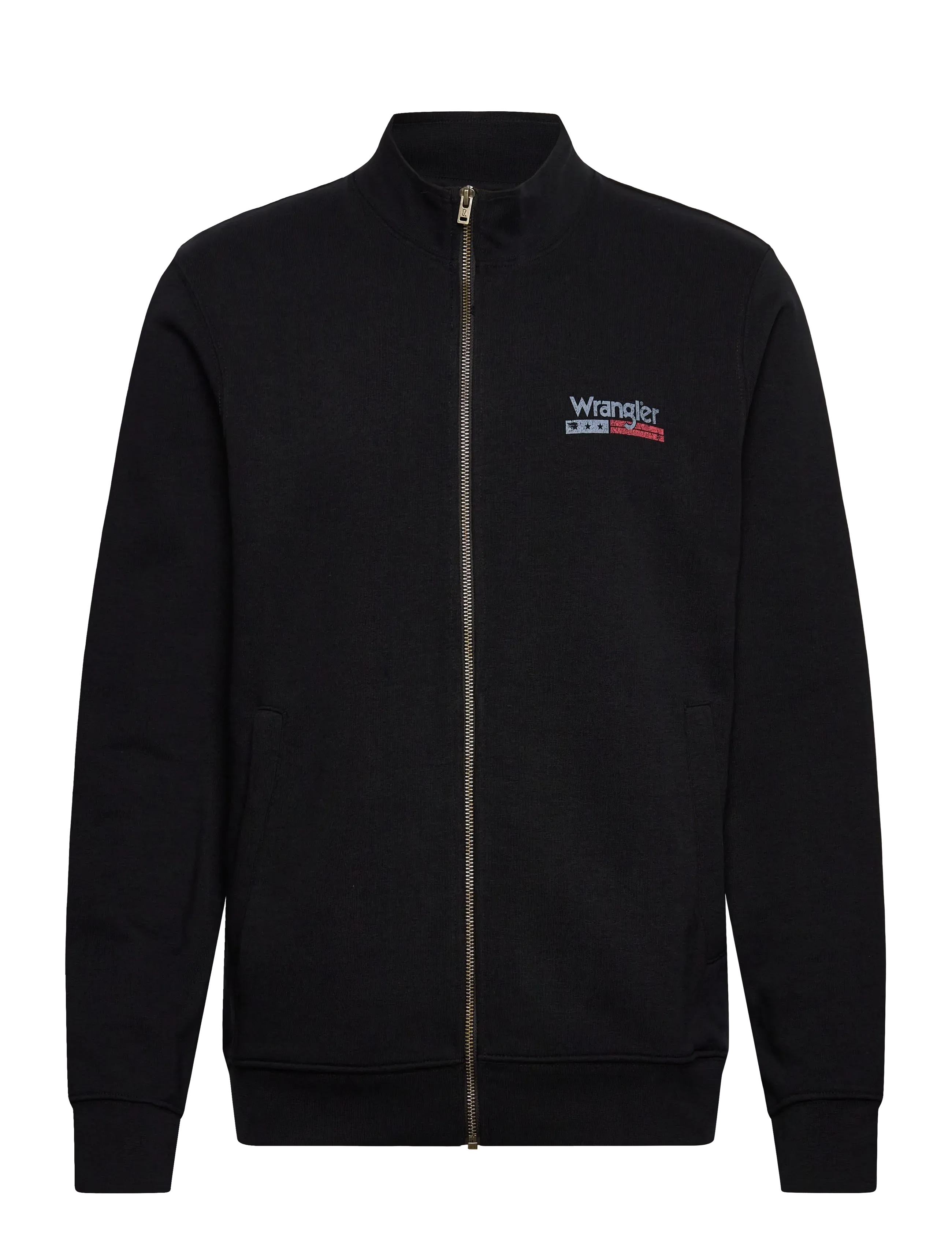 Wrangler FUNNEL NECK ZIP - Sweatshirts & hættetrøjer - BLACK / black