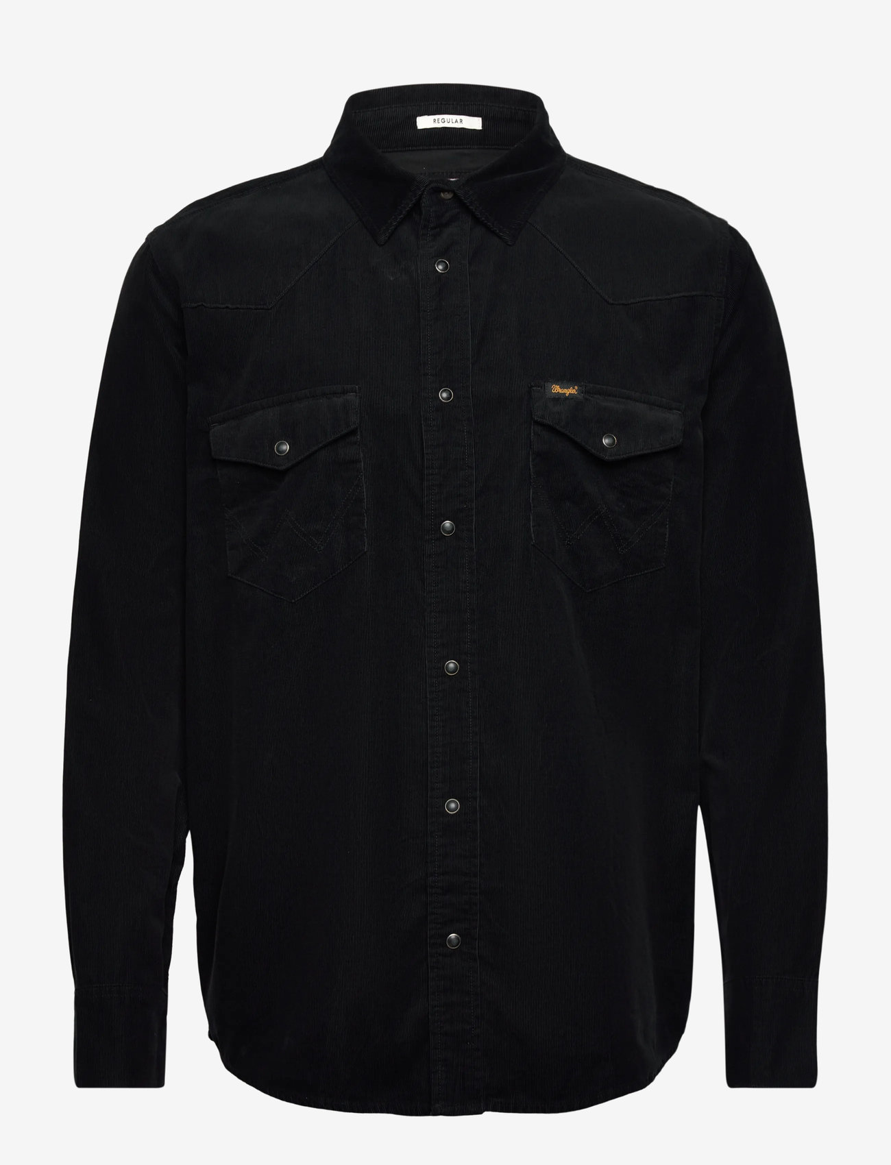 Wrangler - WESTERN CORD SHIRT - velvet särgid - black - 1