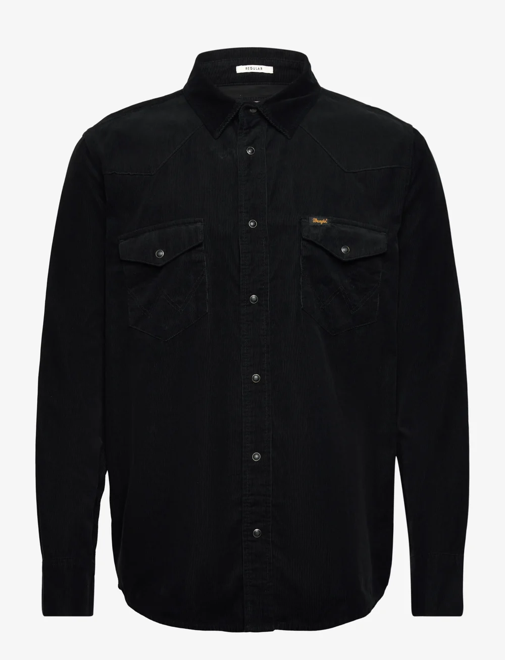 Wrangler - WESTERN CORD SHIRT - manchesterskjortor - black - 1