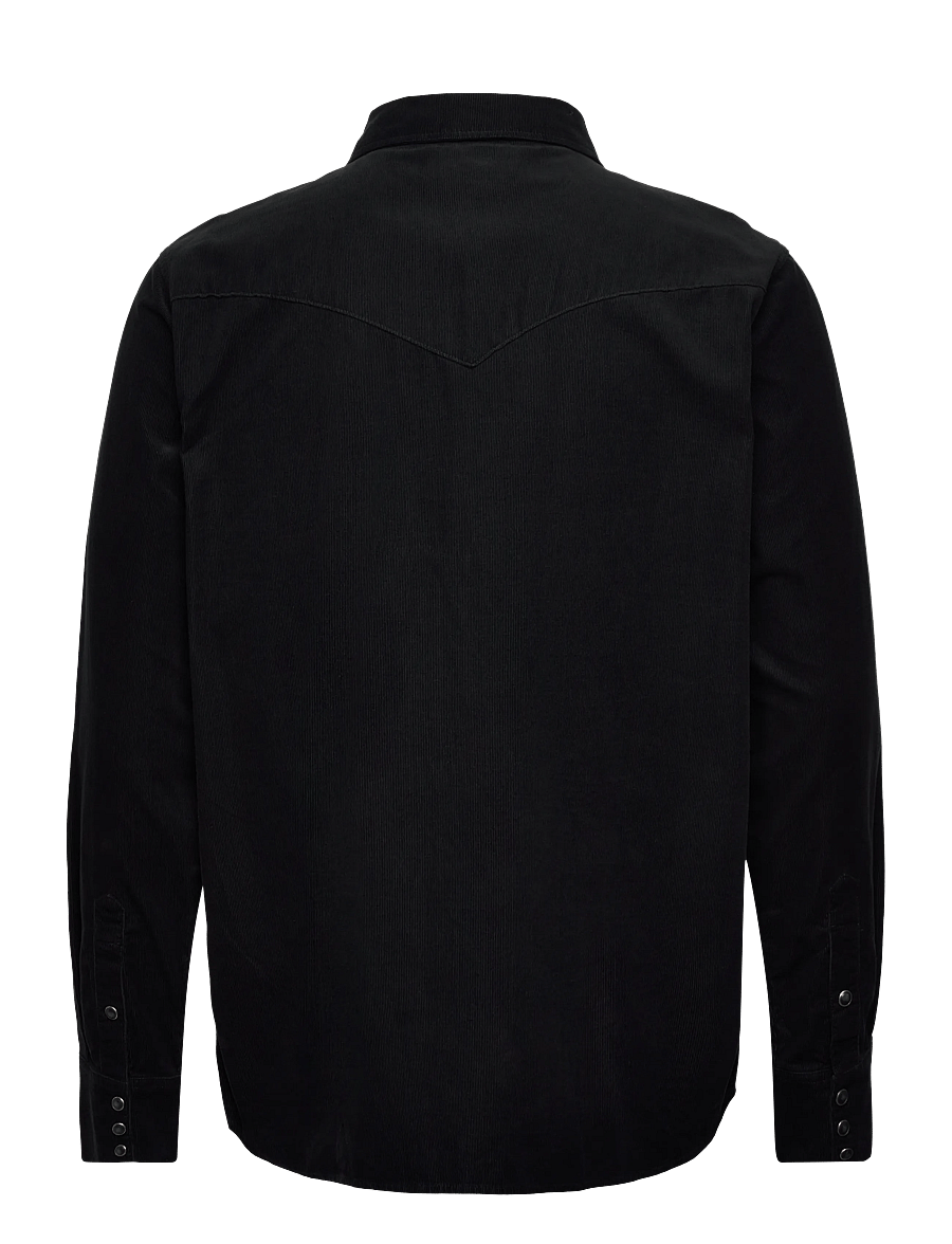 Wrangler - WESTERN CORD SHIRT - manchesterskjortor - black - 2