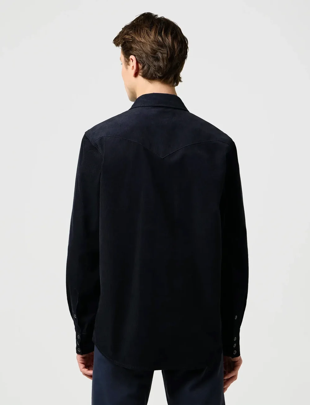 Wrangler - WESTERN CORD SHIRT - manchesterskjortor - black - 3