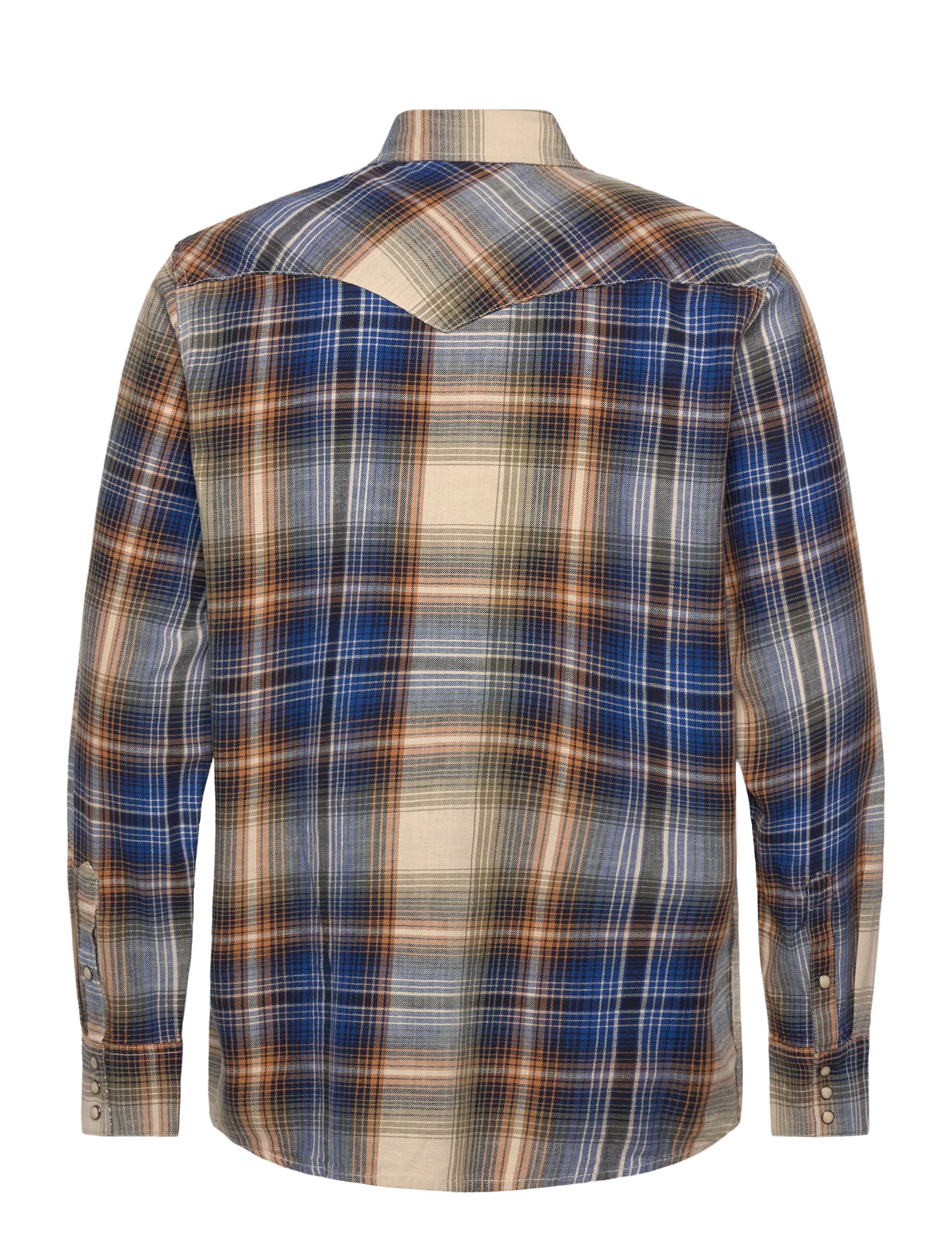 Wrangler - WESTERN INDIGO SHIRT - checkered shirts - blue brown - 2