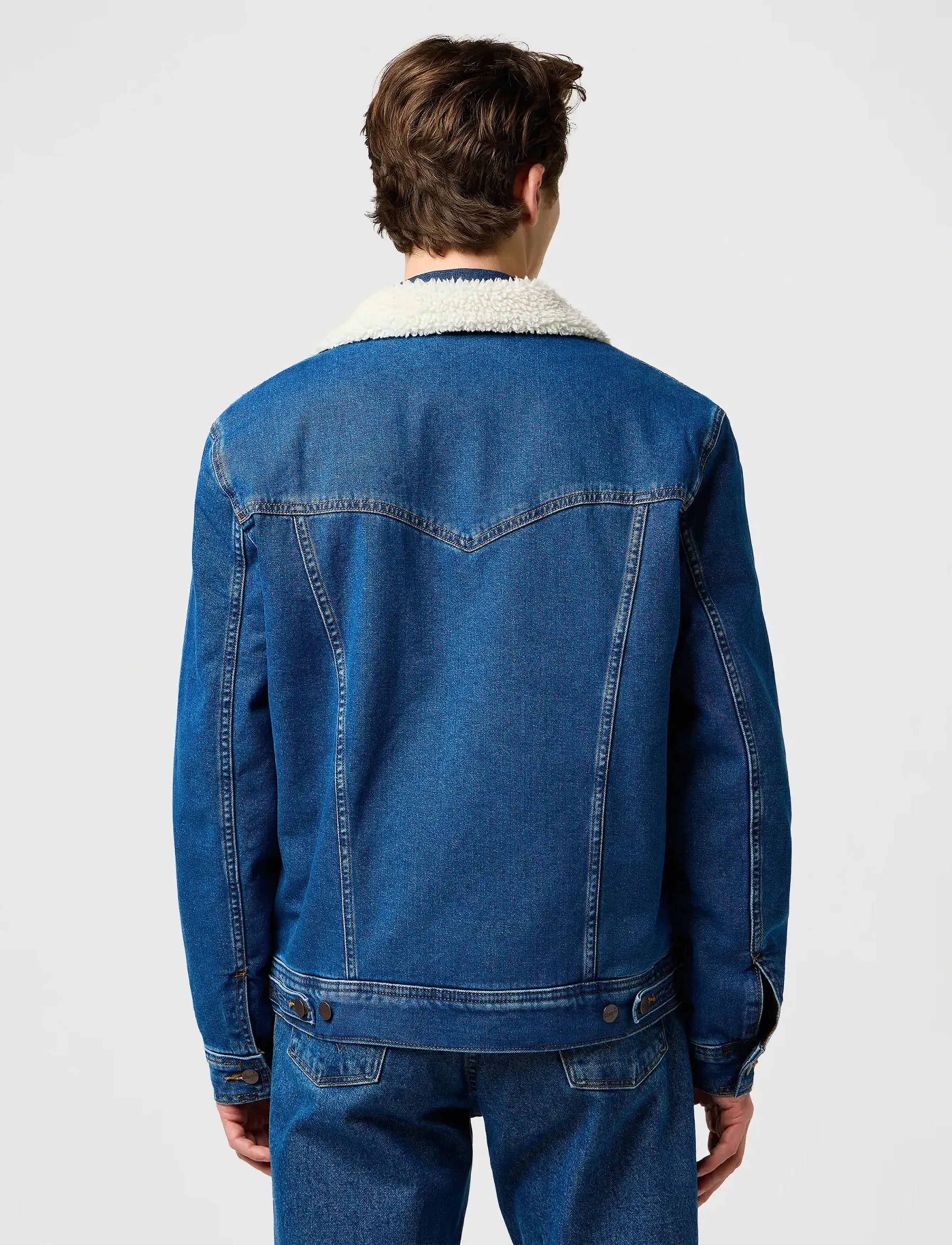 Wrangler - SHERPA CLASSIC JACKET - spring jackets - mid stone - 3