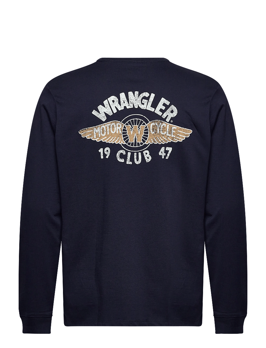 Wrangler - LS AMERICANA TEE - langärmelig - navy - 2