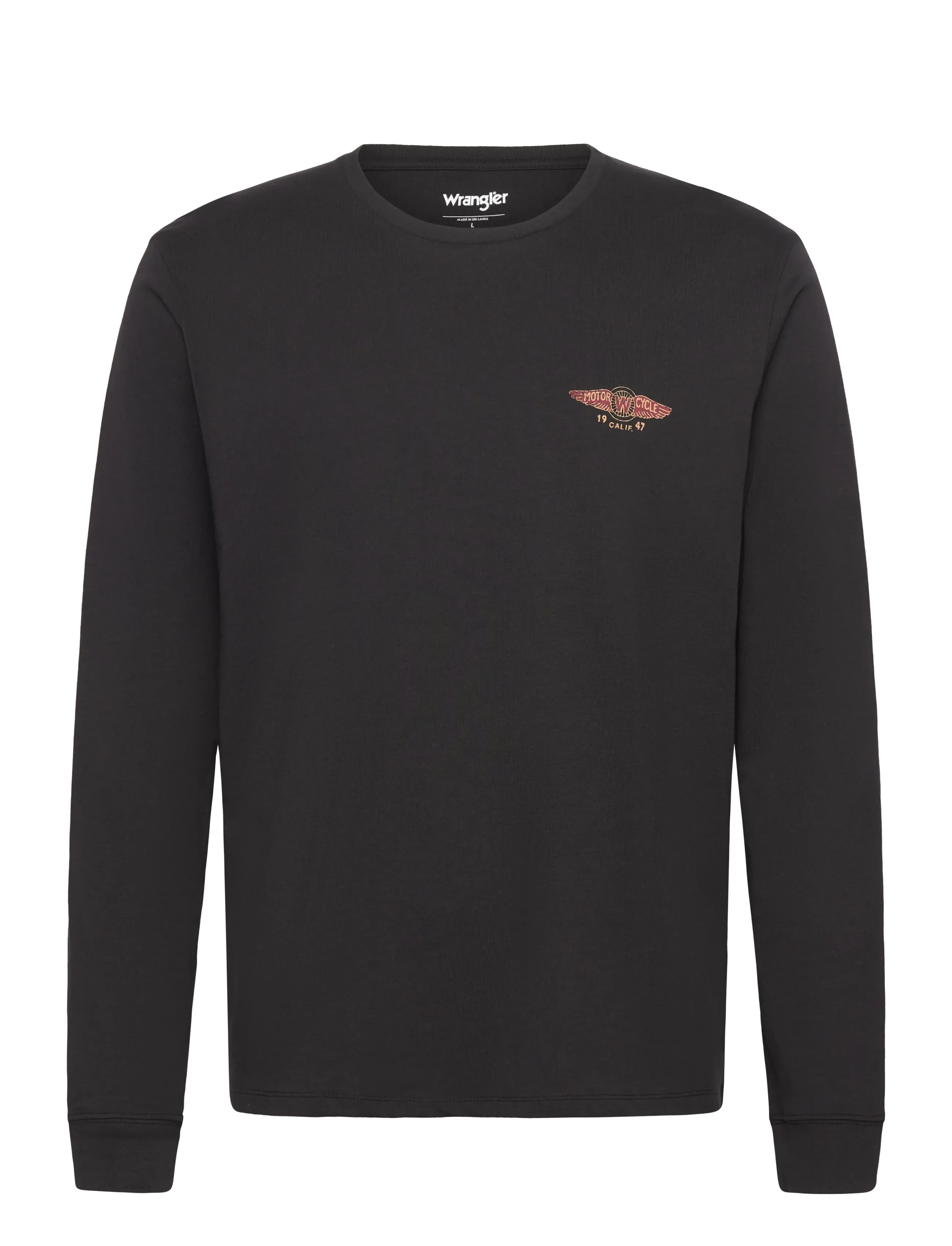Wrangler LS AMERICANA TEE - T-Shirts - BLACK / black